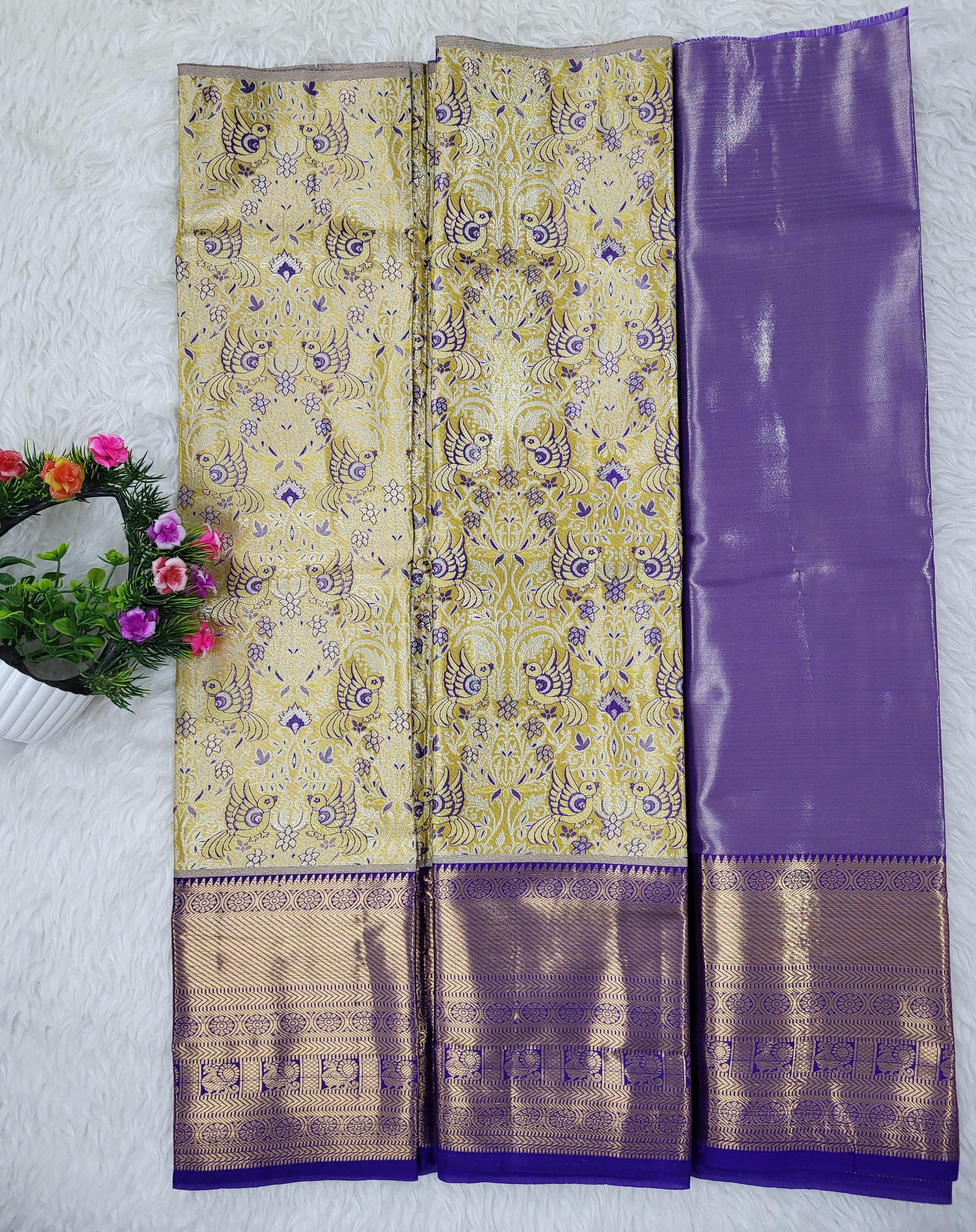 (2–5 Years) Lehenga -  Unstitched (Blouse + Material)