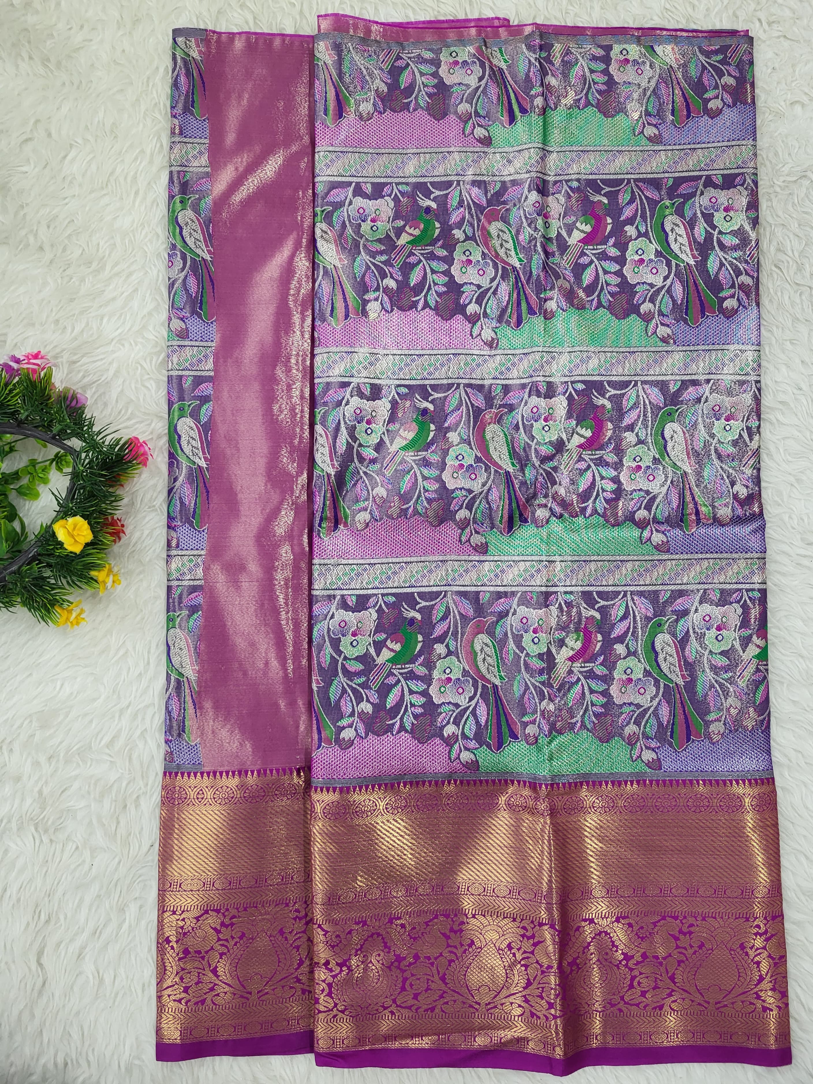 (2–5 Years) Lehenga -  Unstitched (Blouse + Material)
