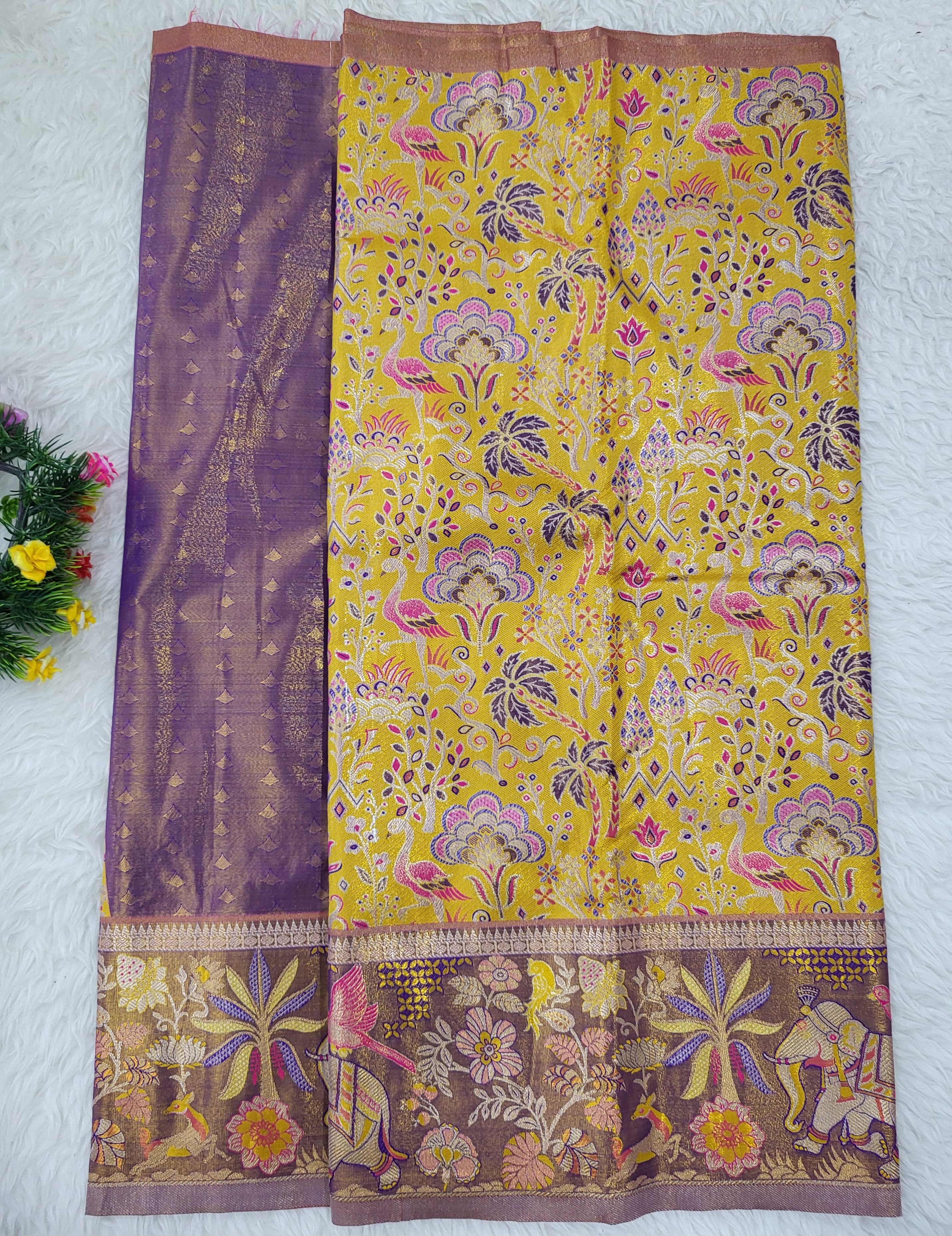 (2–5 Years) Lehenga -  Unstitched (Blouse + Material)