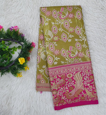 (2–5 Years) Lehenga -  Unstitched (Blouse + Material)