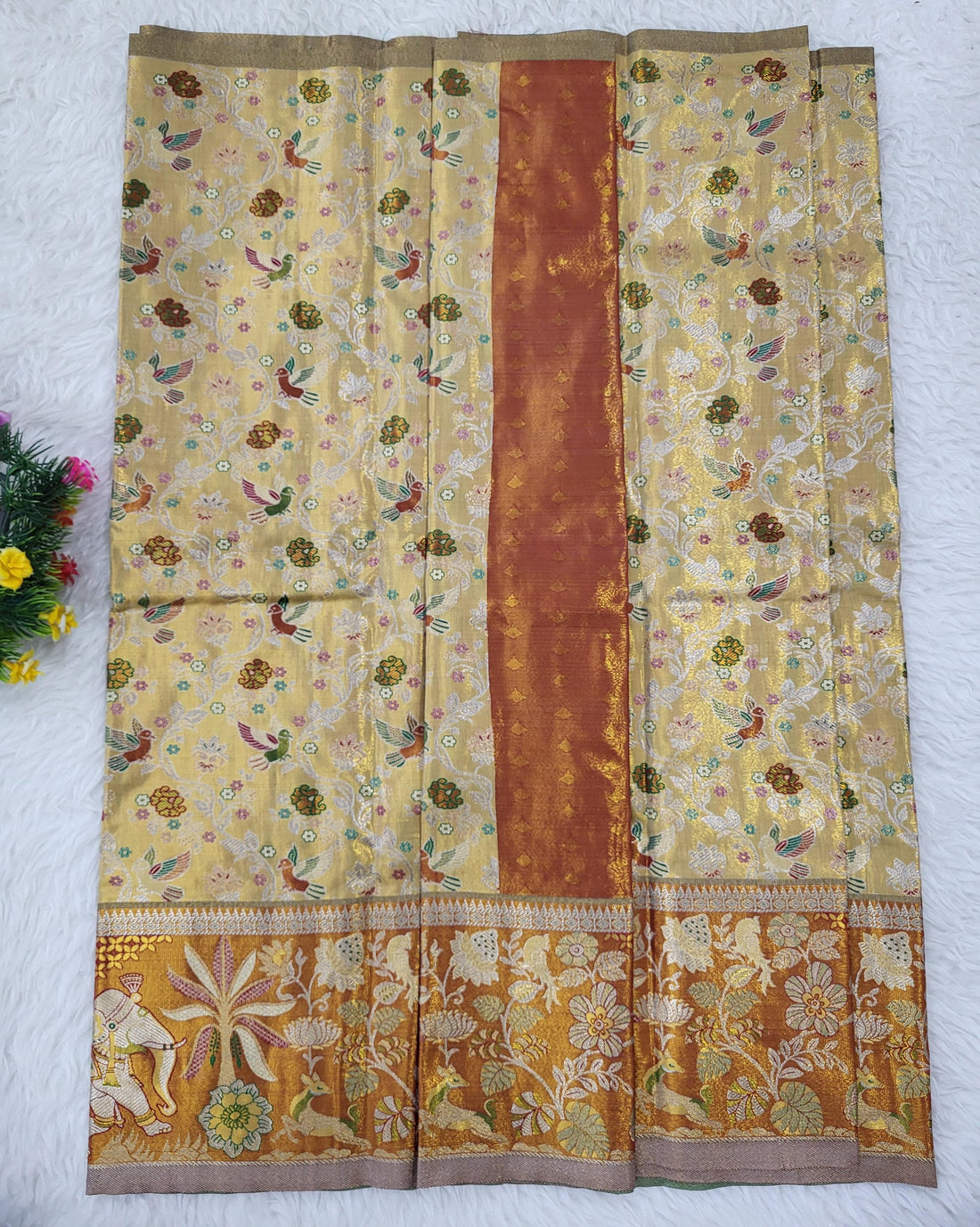 (2–5 Years) Lehenga -  Unstitched (Blouse + Material)