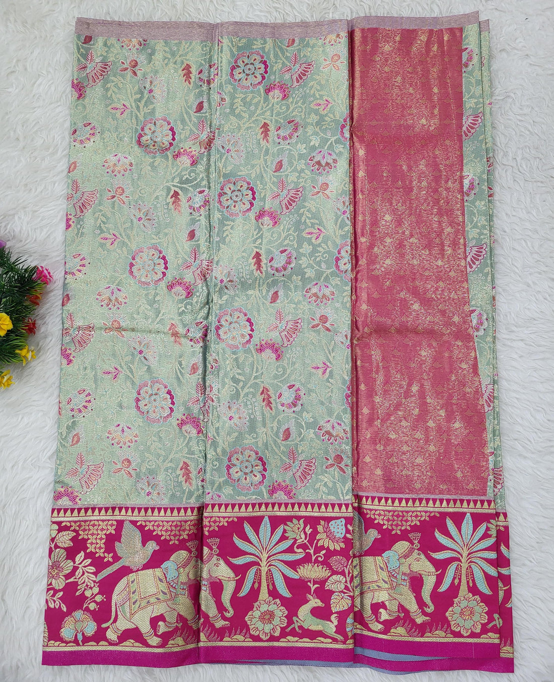 (2–5 Years) Lehenga -  Unstitched (Blouse + Material)