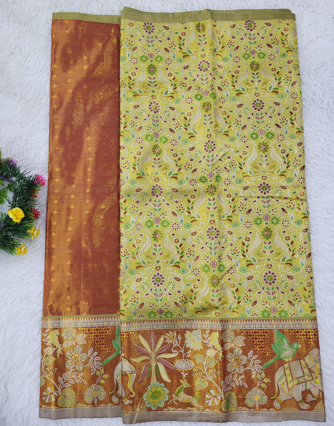 (2–5 Years) Lehenga -  Unstitched (Blouse + Material)