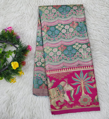 (2–5 Years) Lehenga -  Unstitched (Blouse + Material)