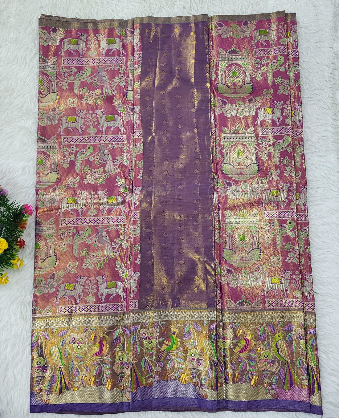 (2–5 Years) Lehenga -  Unstitched (Blouse + Material)