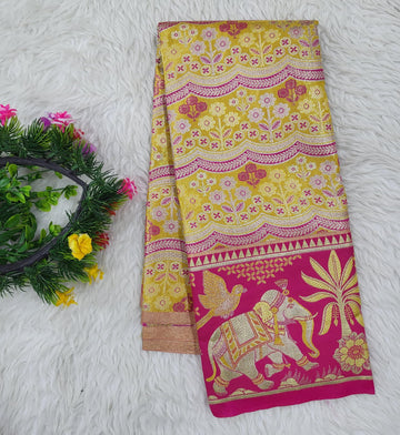(2–5 Years) Lehenga -  Unstitched (Blouse + Material)