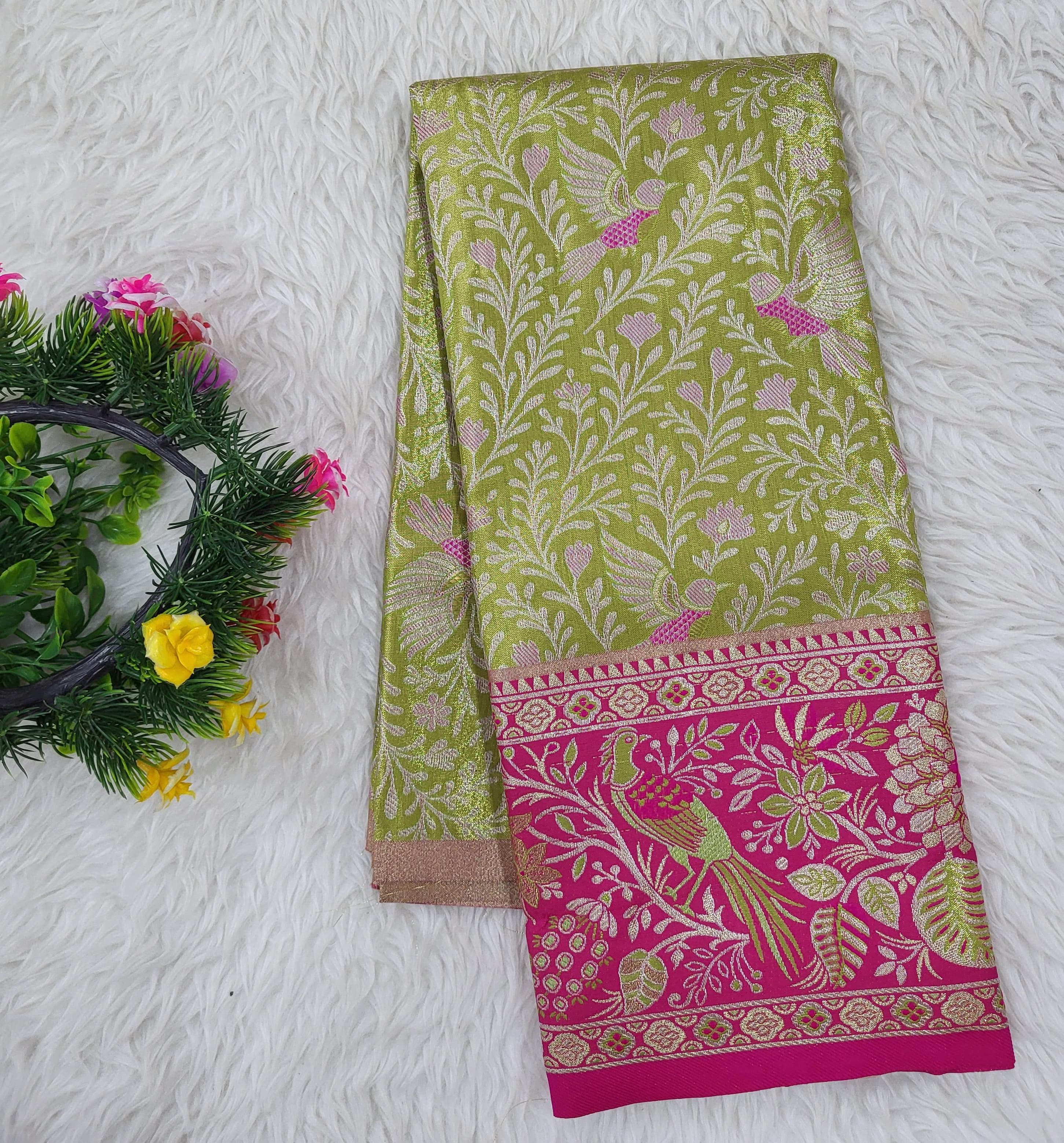 (2–5 Years) Lehenga -  Unstitched (Blouse + Material)