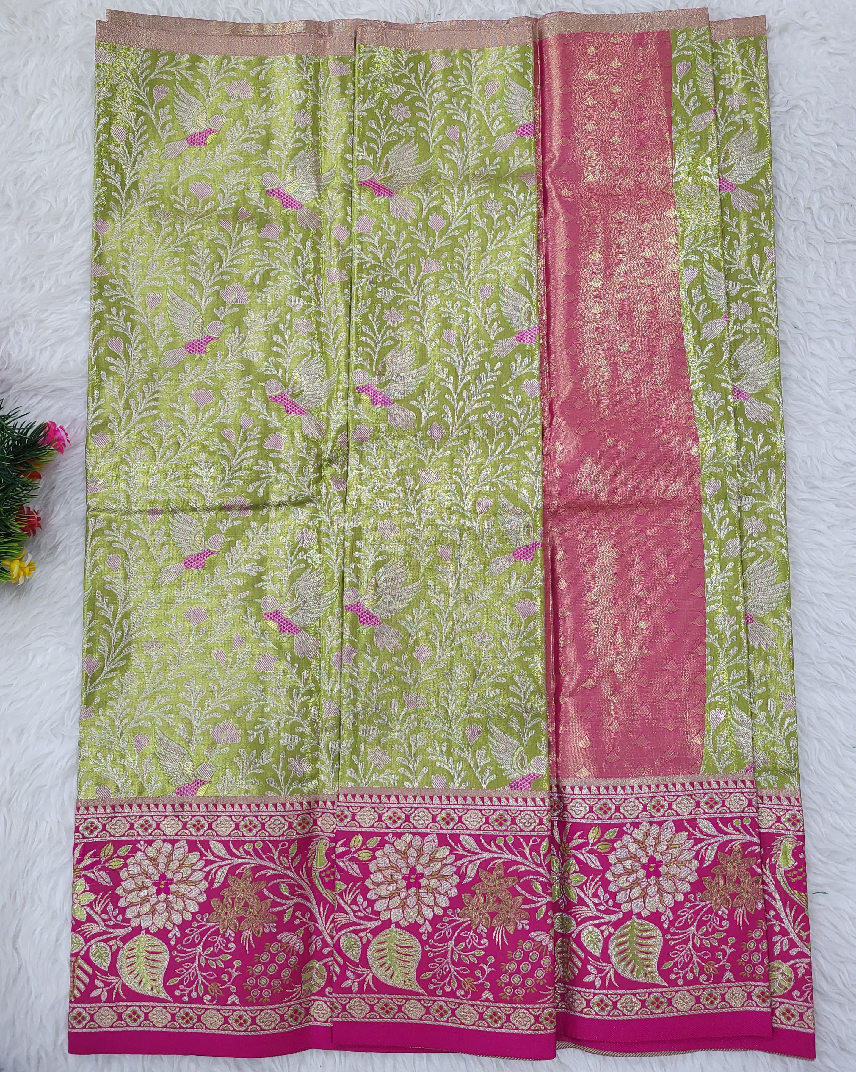 (2–5 Years) Lehenga -  Unstitched (Blouse + Material)
