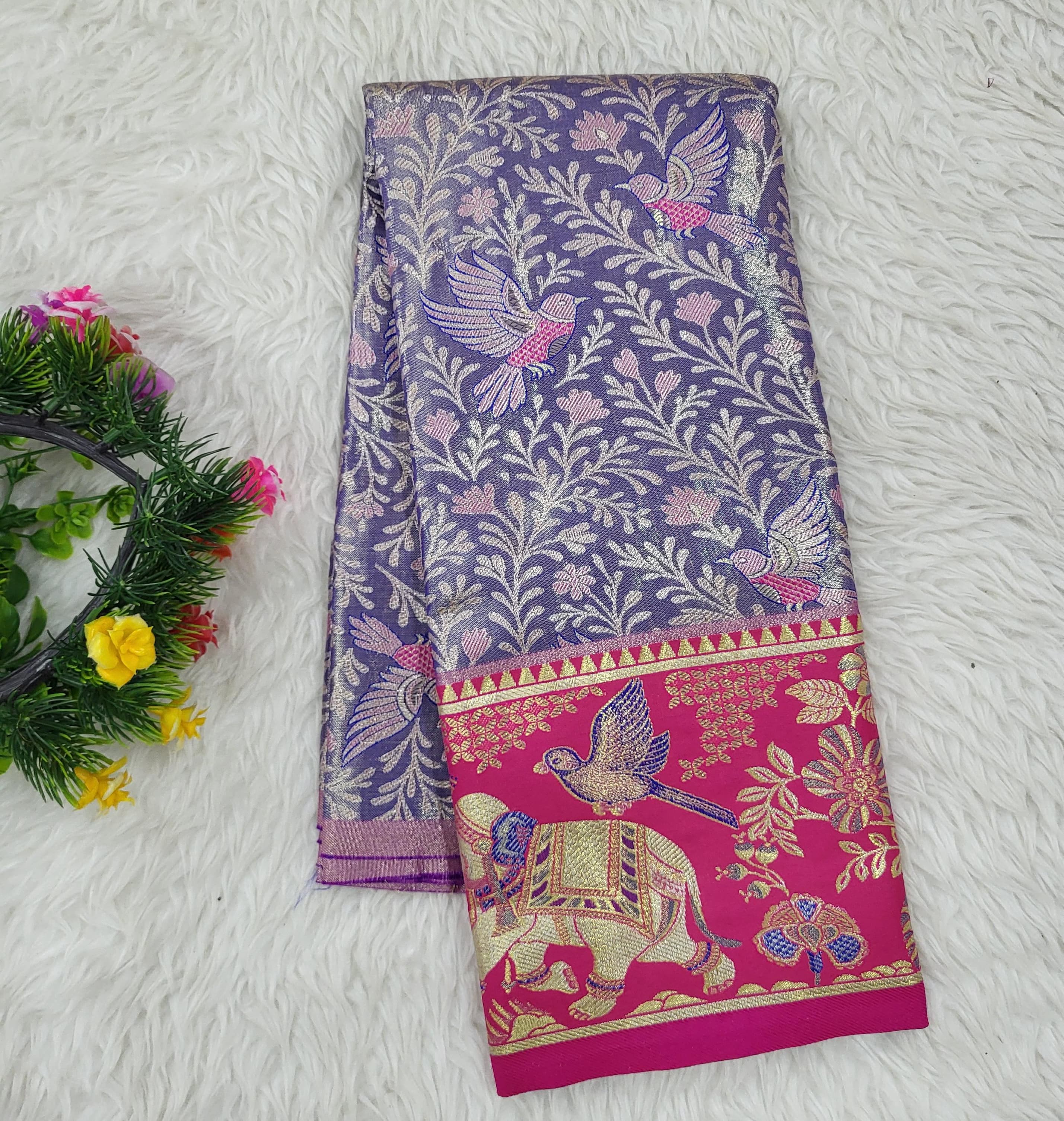 (2–5 Years) Lehenga -  Unstitched (Blouse + Material)