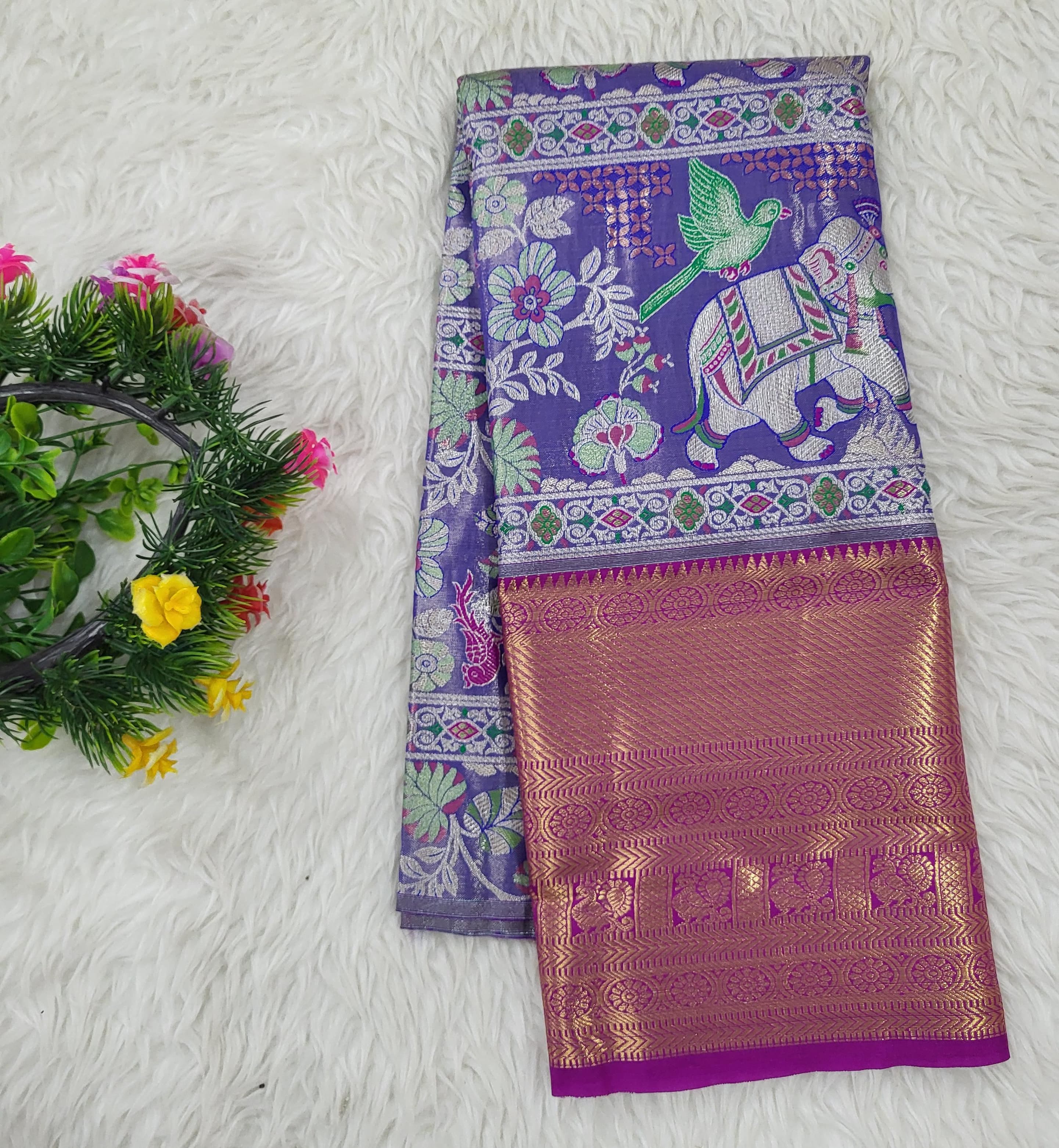 (2–5 Years) Lehenga -  Unstitched (Blouse + Material)