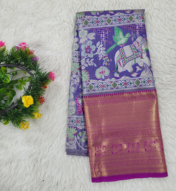 (2–5 Years) Lehenga -  Unstitched (Blouse + Material)