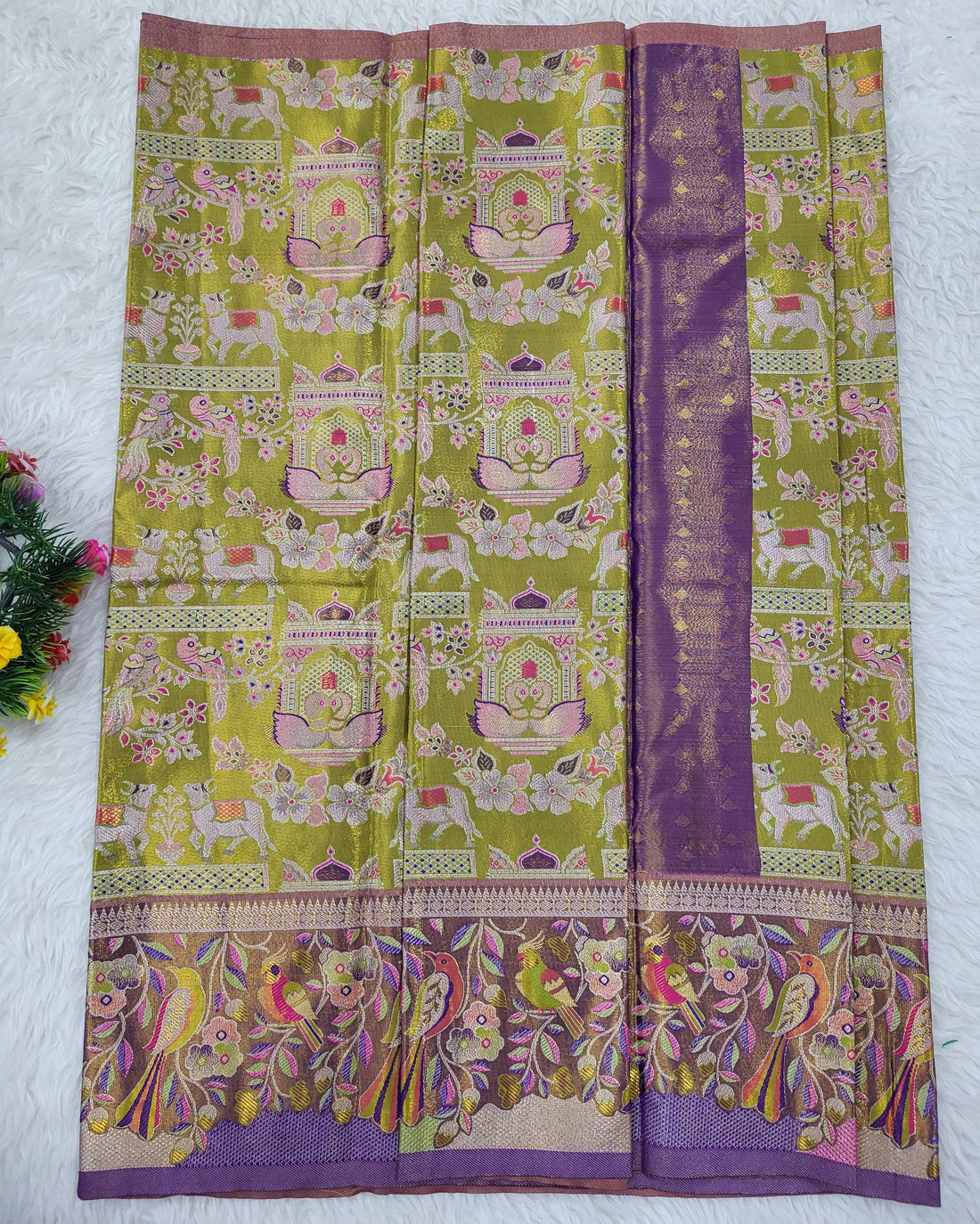 (2–5 Years) Lehenga -  Unstitched (Blouse + Material)