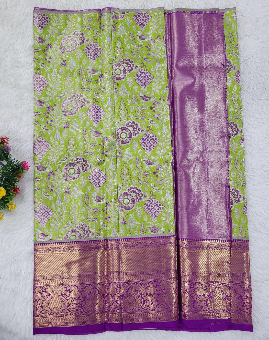 (2–5 Years) Lehenga -  Unstitched (Blouse + Material)