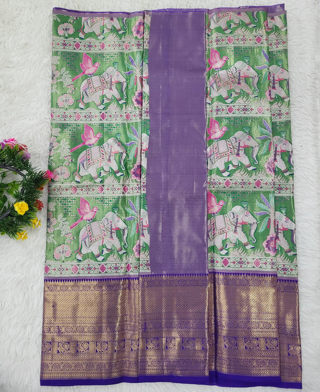 (2–5 Years) Lehenga -  Unstitched (Blouse + Material)
