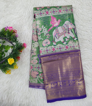 (2–5 Years) Lehenga -  Unstitched (Blouse + Material)