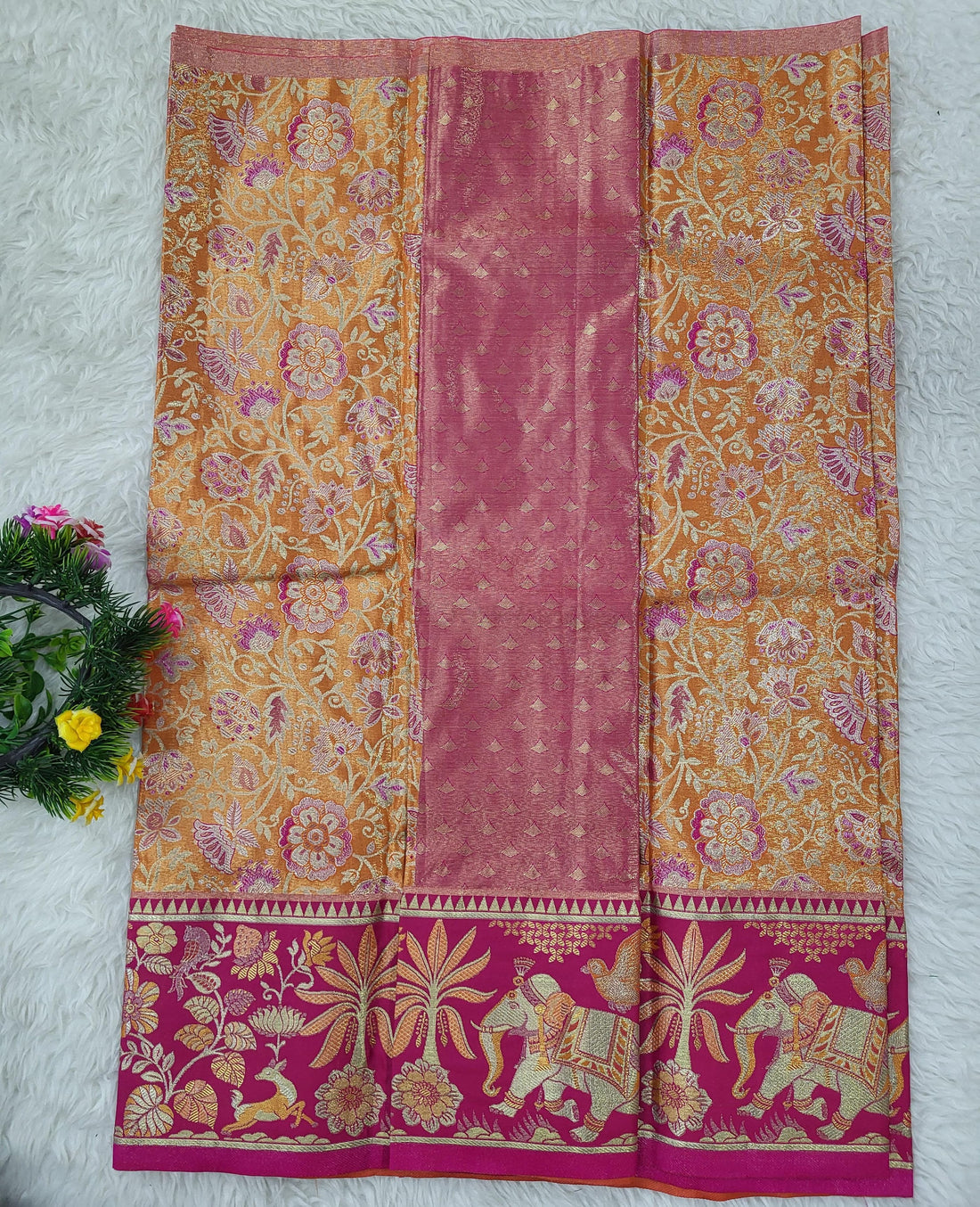 (2–5 Years) Lehenga -  Unstitched (Blouse + Material)