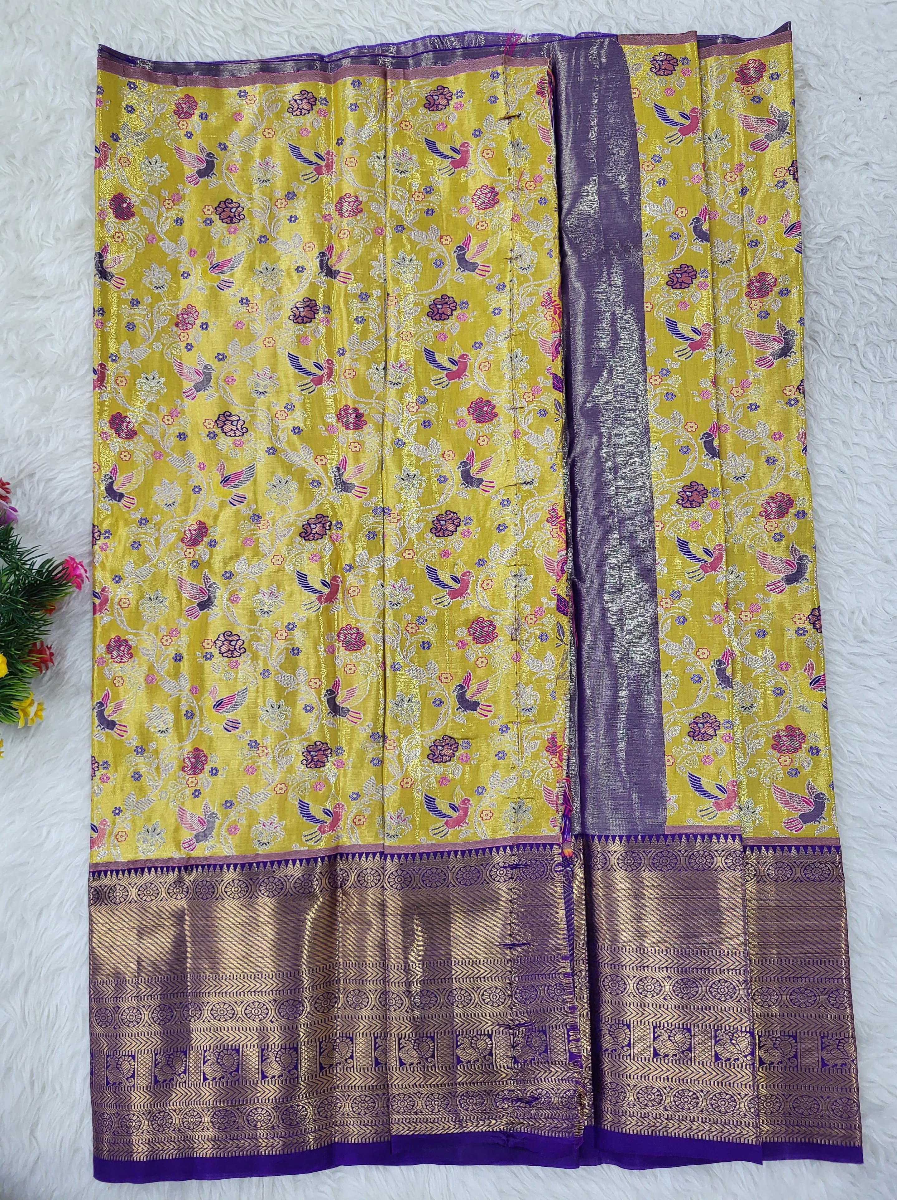 (2–5 Years) Lehenga -  Unstitched (Blouse + Material)