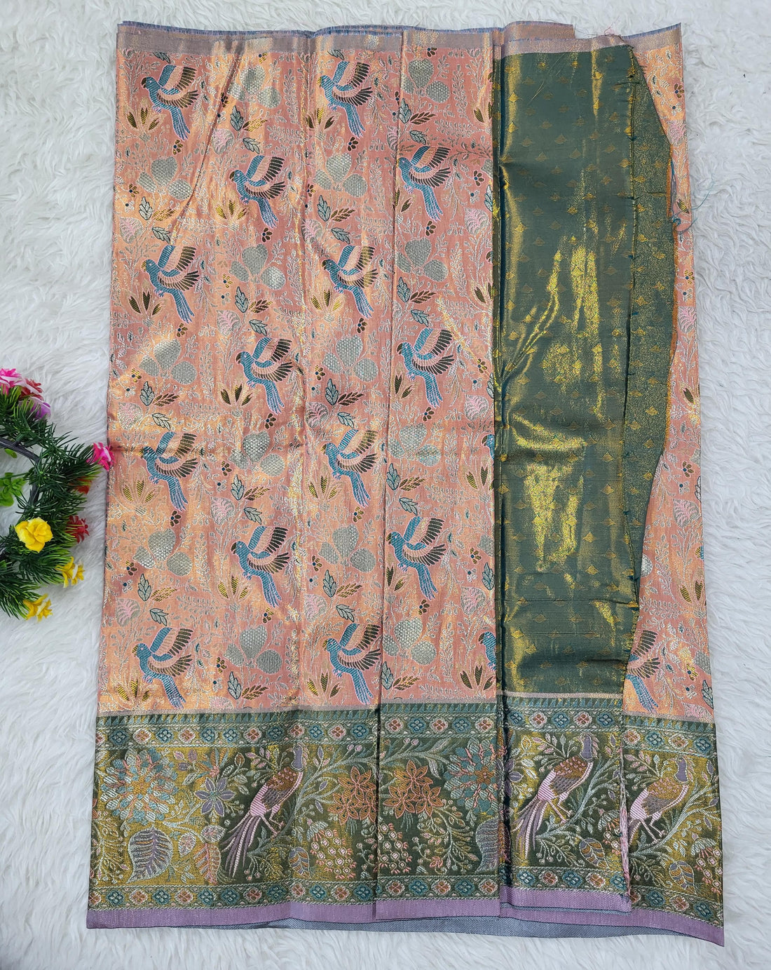 (2–5 Years) Lehenga -  Unstitched (Blouse + Material)