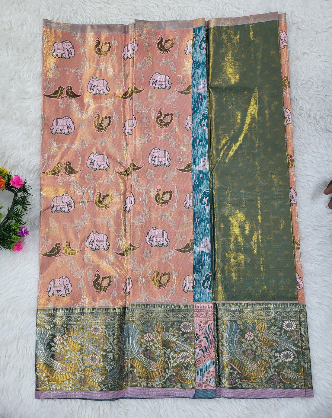 (2–5 Years) Lehenga -  Unstitched (Blouse + Material)