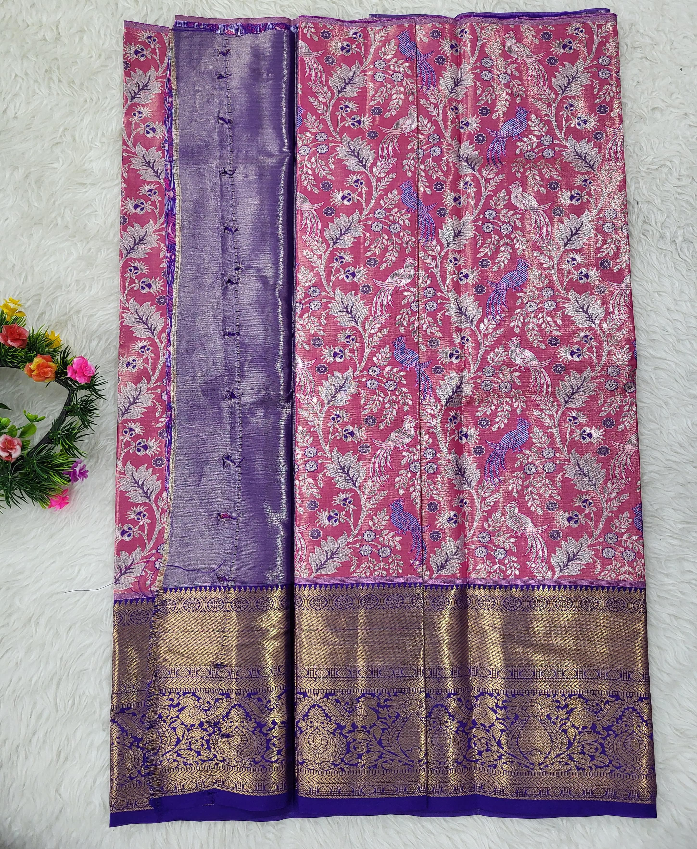 (2–5 Years) Lehenga -  Unstitched (Blouse + Material)