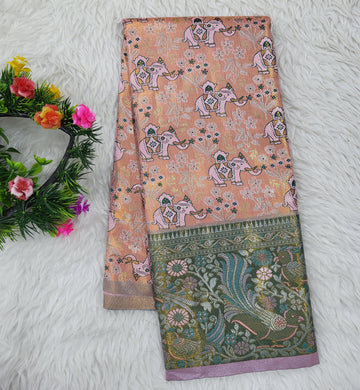 (2–5 Years) Lehenga -  Unstitched (Blouse + Material)