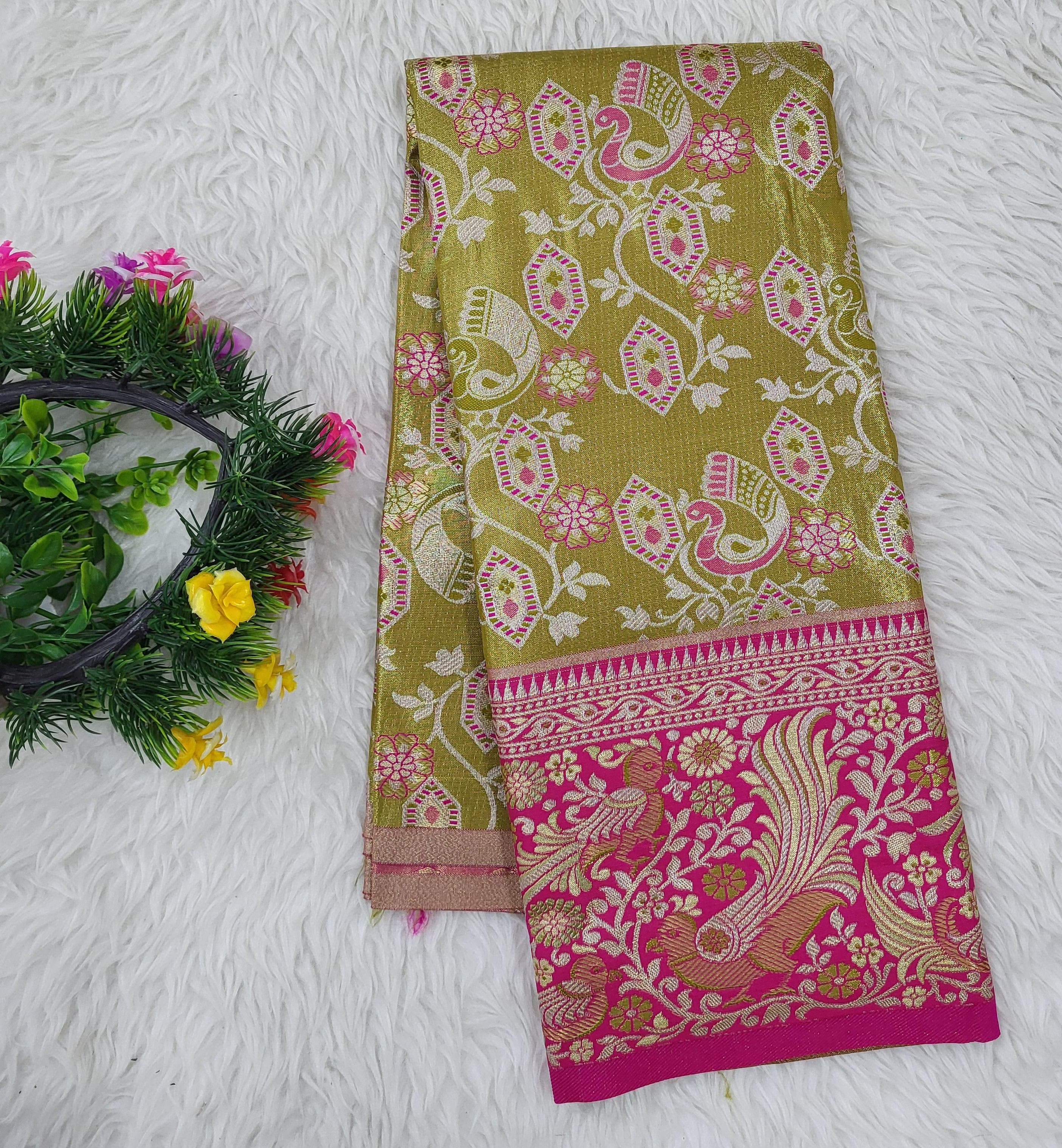 (2–5 Years) Lehenga -  Unstitched (Blouse + Material)