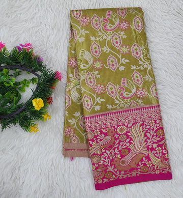 (2–5 Years) Lehenga -  Unstitched (Blouse + Material)
