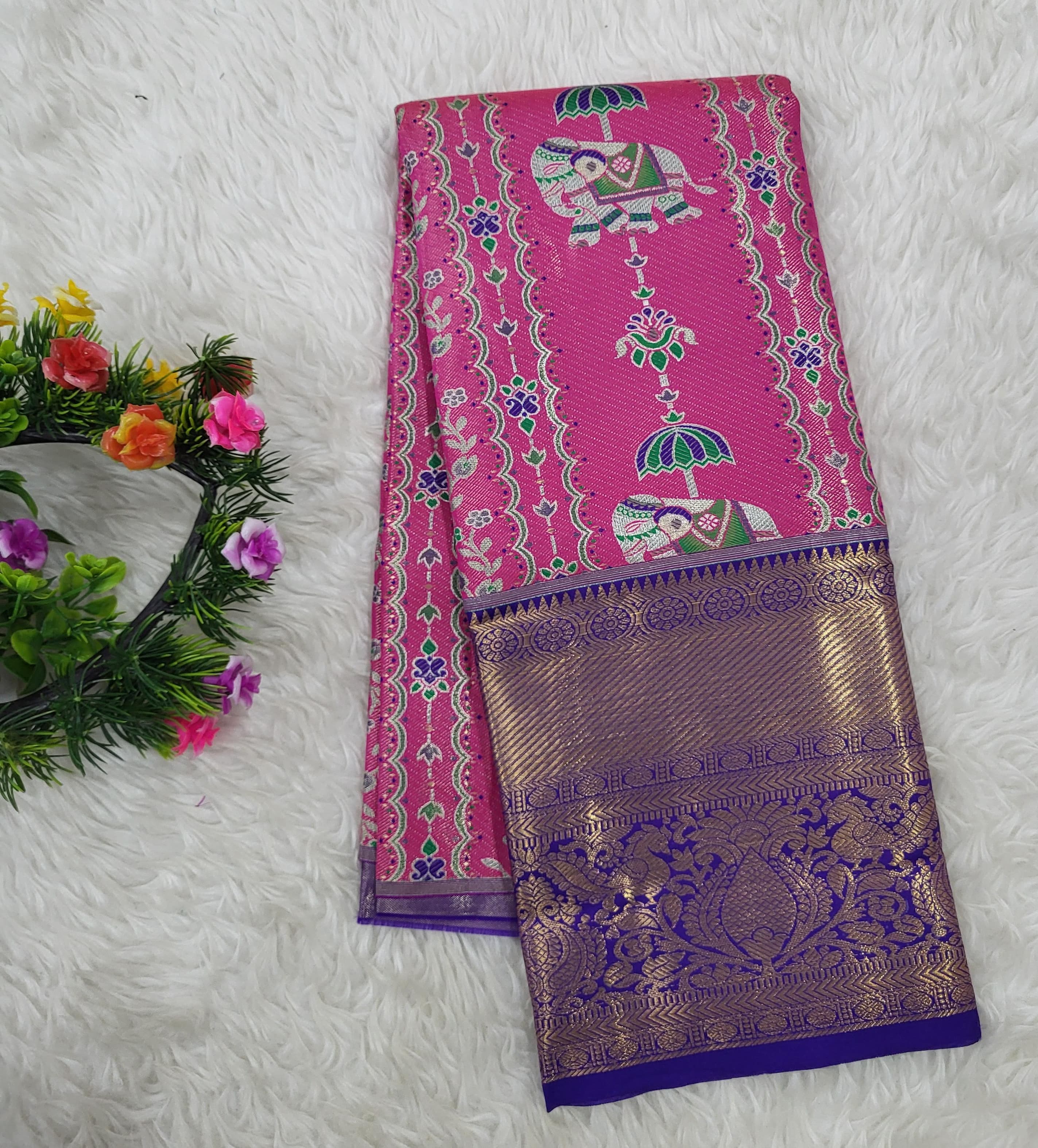 (2–5 Years) Lehenga -  Unstitched (Blouse + Material)