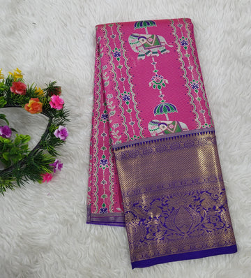 (2–5 Years) Lehenga -  Unstitched (Blouse + Material)