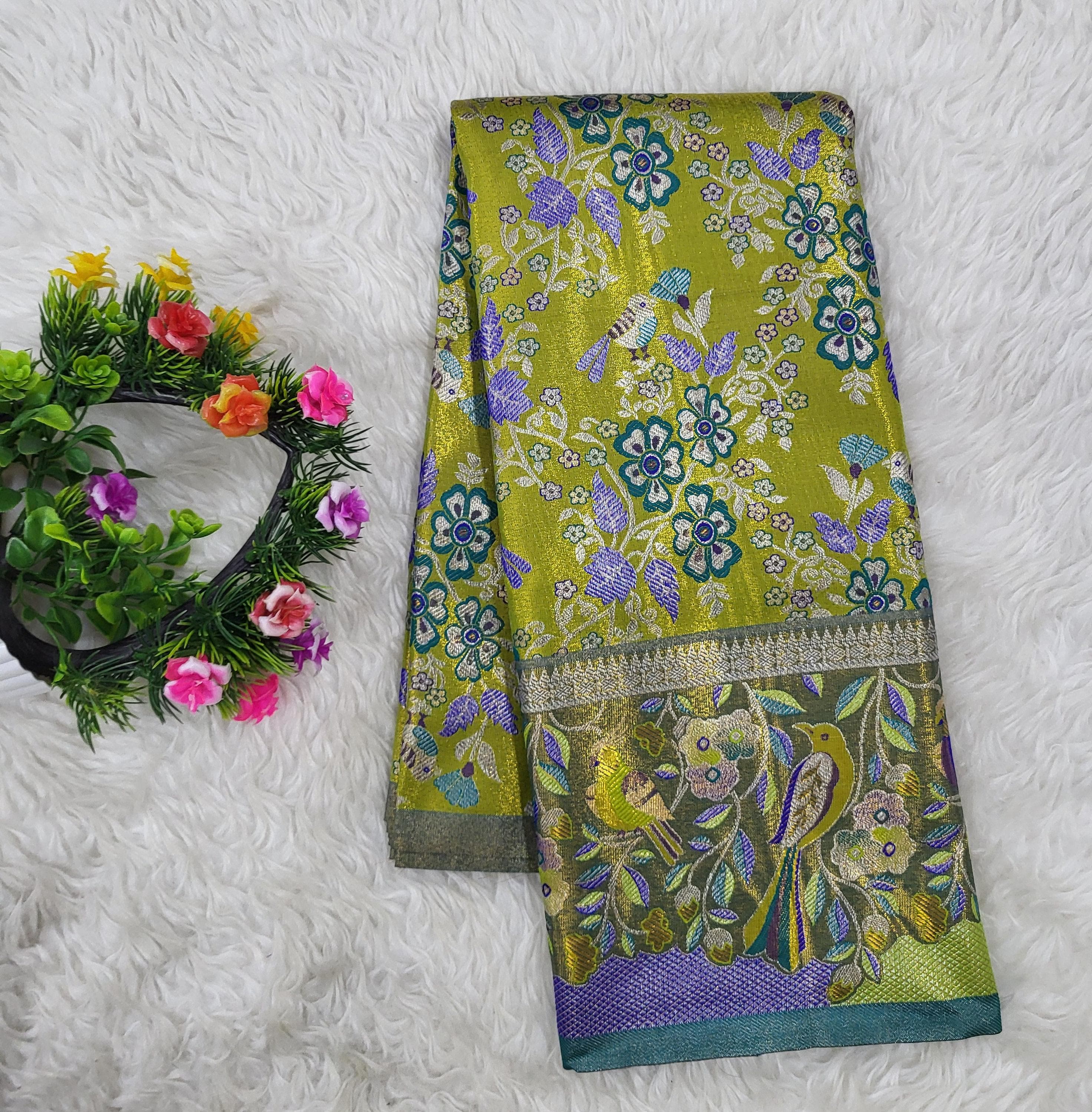 (2–5 Years) Lehenga -  Unstitched (Blouse + Material)
