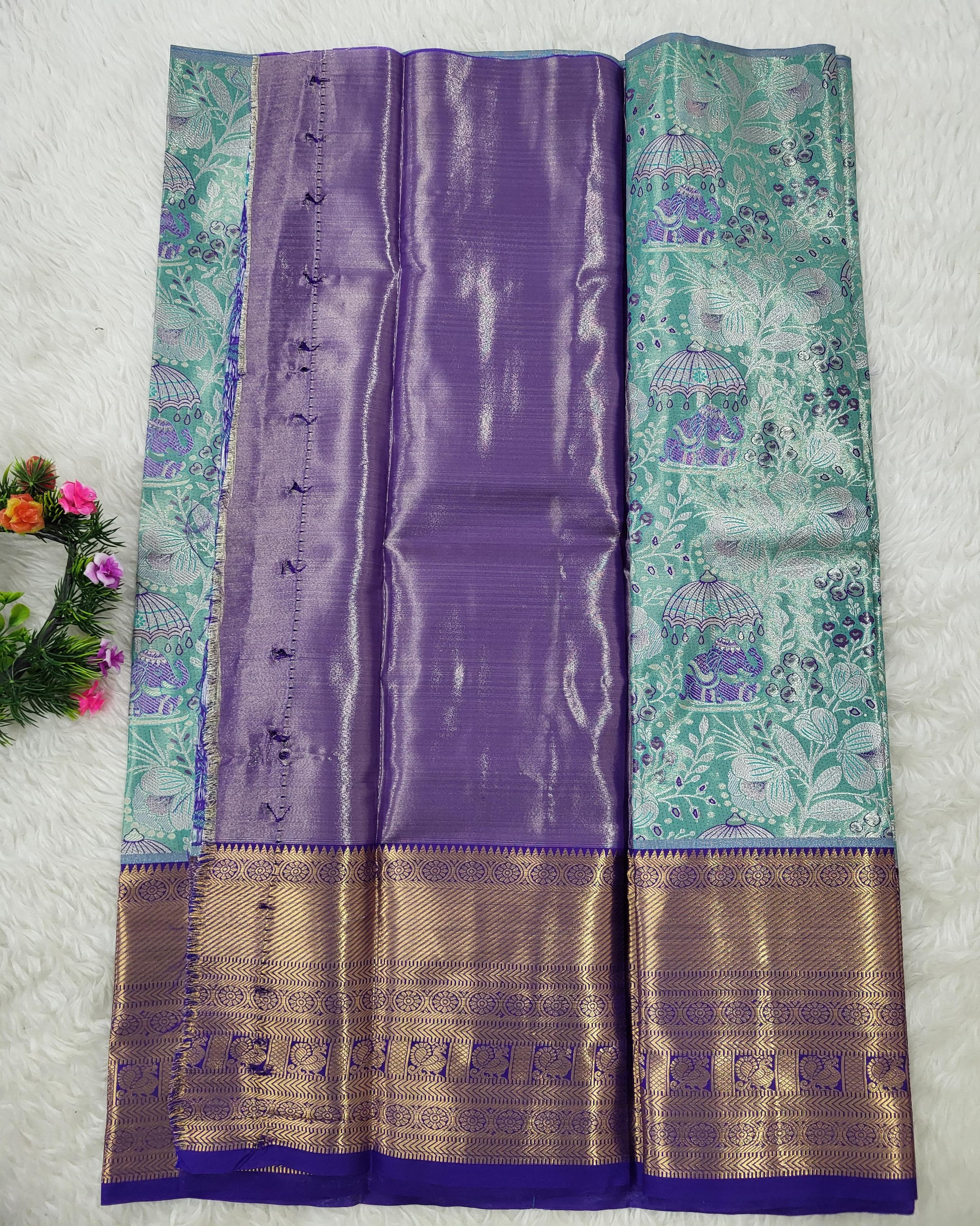 (2–5 Years) Lehenga -  Unstitched (Blouse + Material)