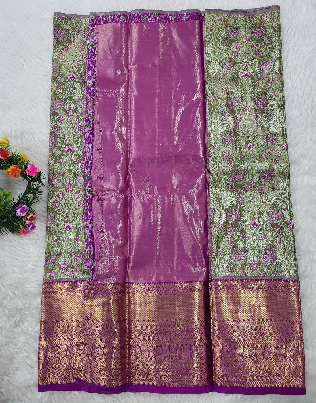 (2–5 Years) Lehenga -  Unstitched (Blouse + Material)