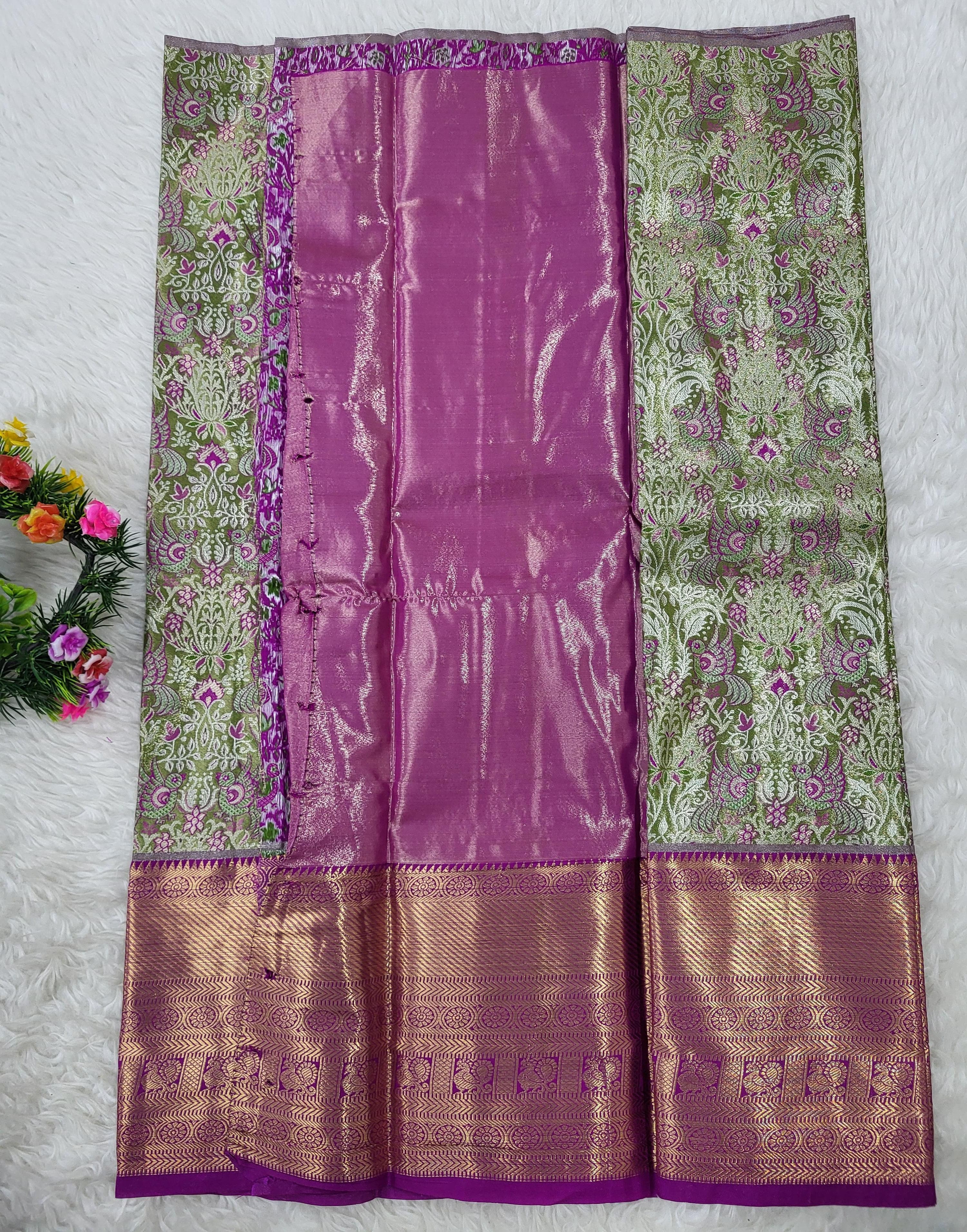 (2–5 Years) Lehenga -  Unstitched (Blouse + Material)