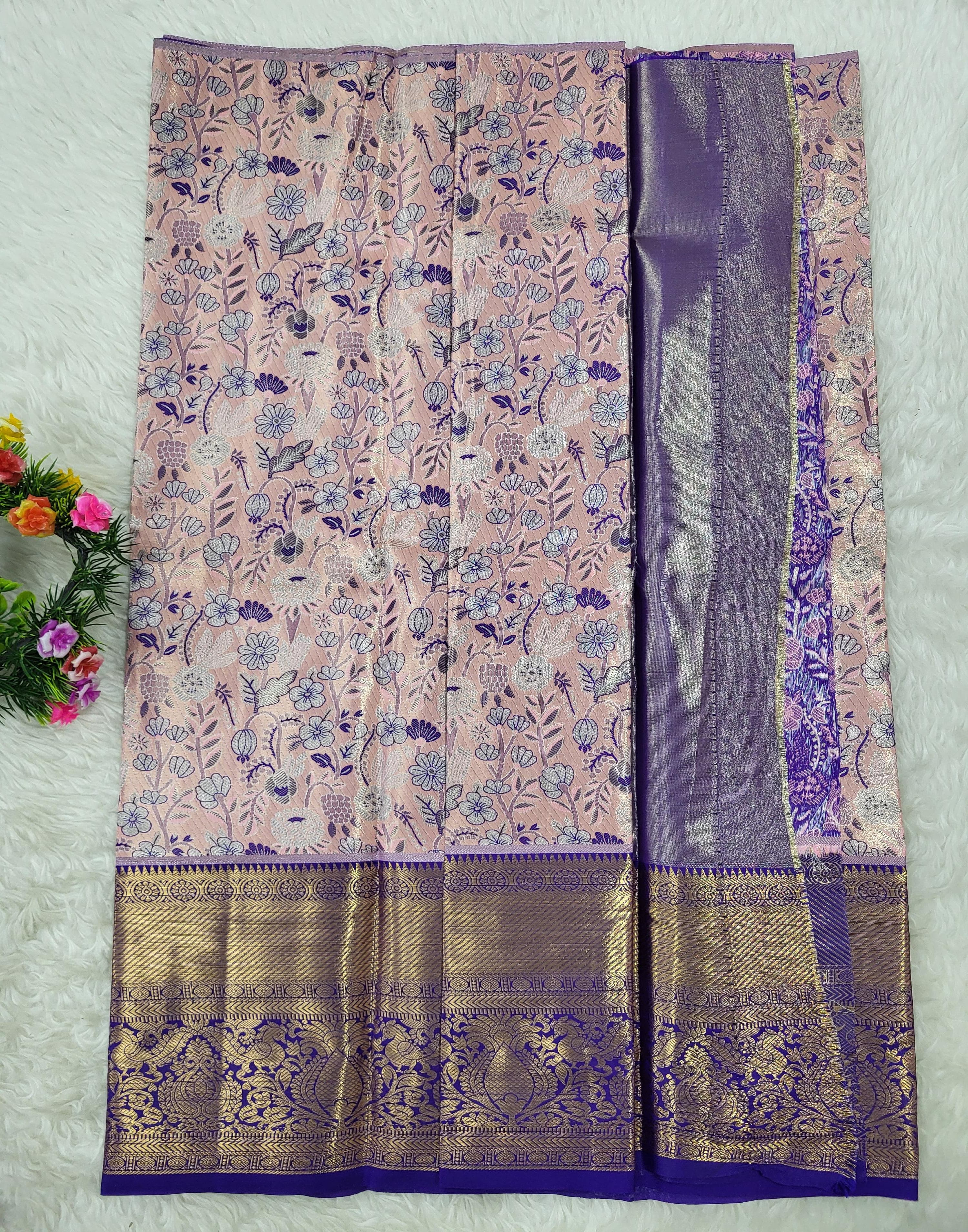 (2–5 Years) Lehenga -  Unstitched (Blouse + Material)