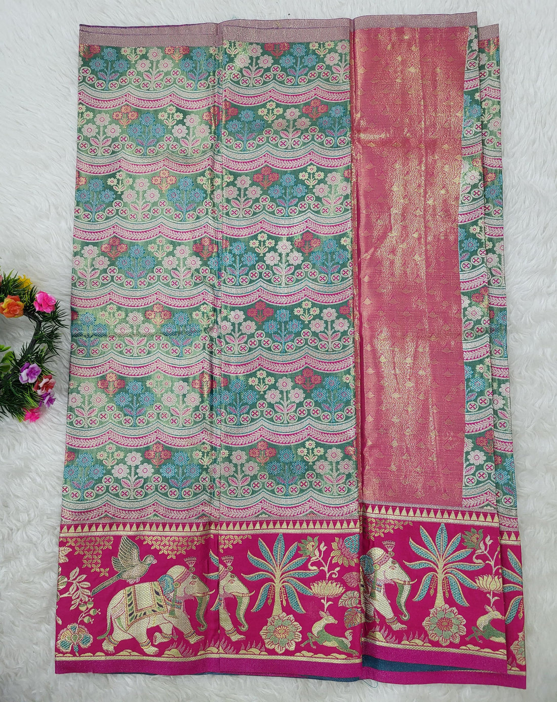 (2–5 Years) Lehenga -  Unstitched (Blouse + Material)