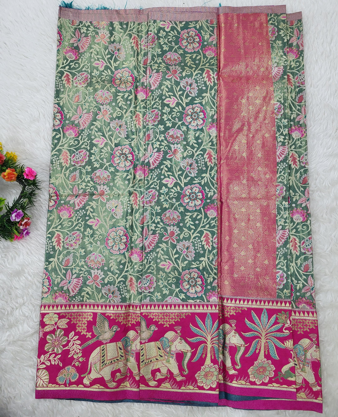 (2–5 Years) Lehenga -  Unstitched (Blouse + Material)