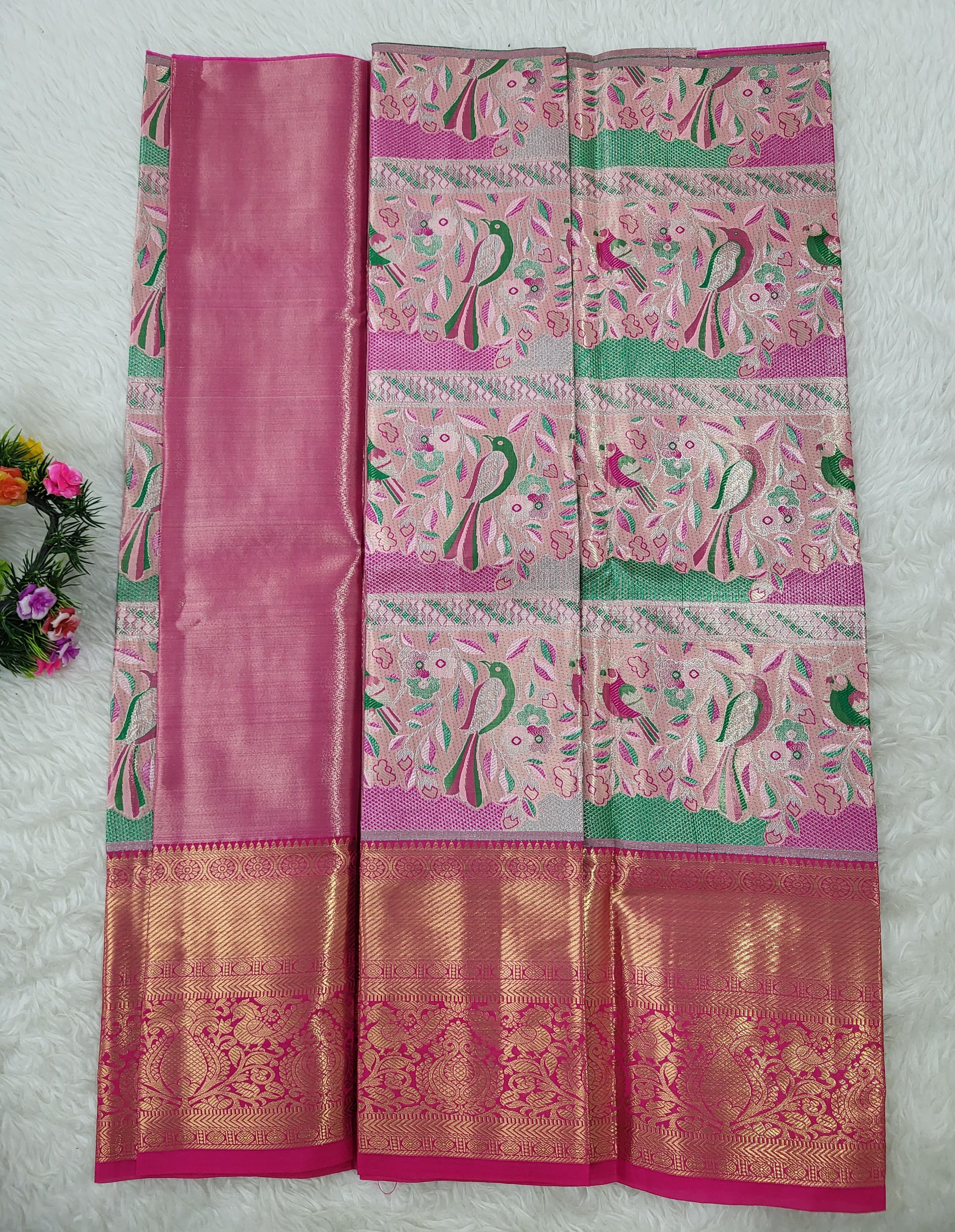 (2–5 Years) Lehenga -  Unstitched (Blouse + Material)