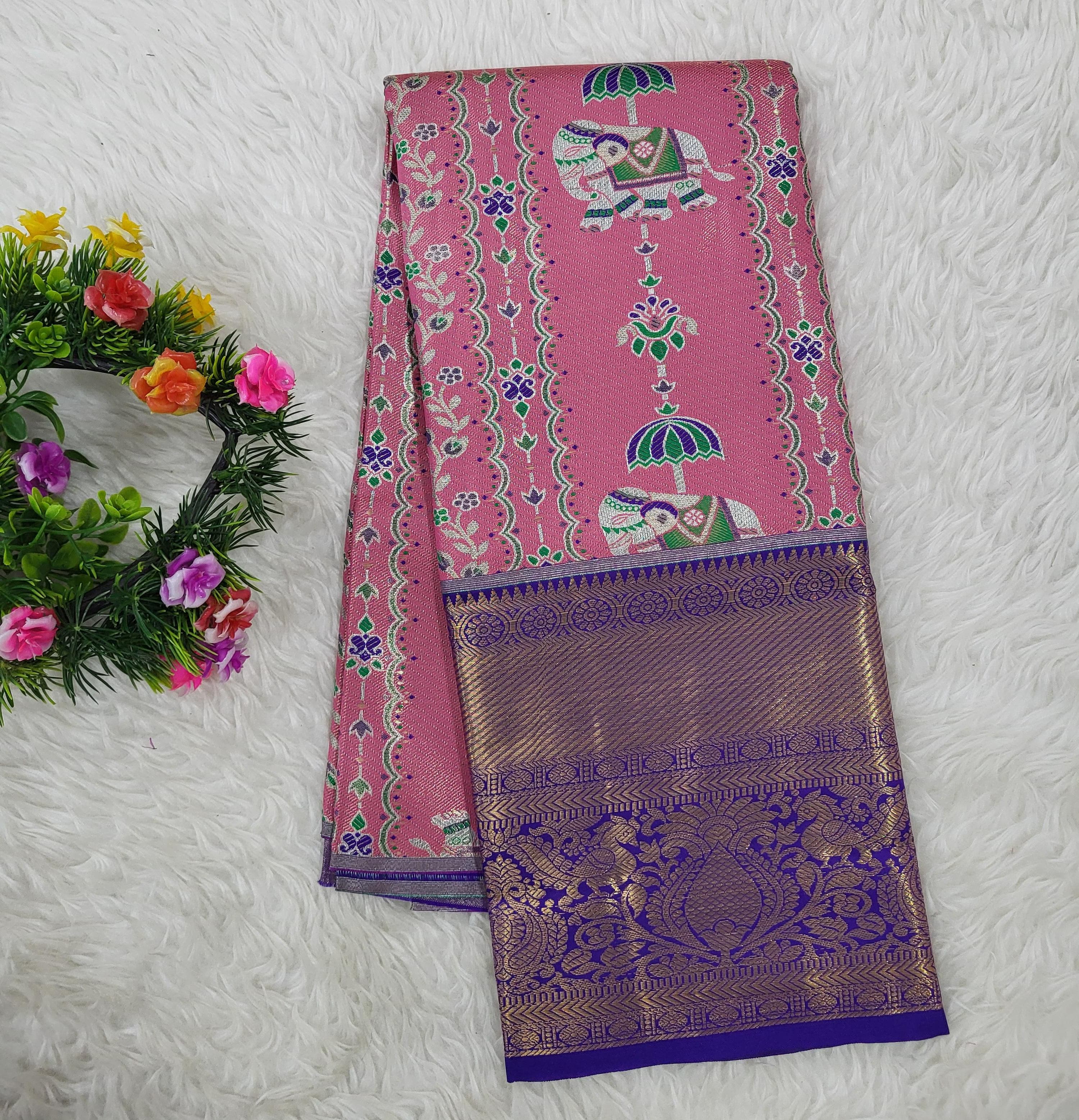 (2–5 Years) Lehenga -  Unstitched (Blouse + Material)