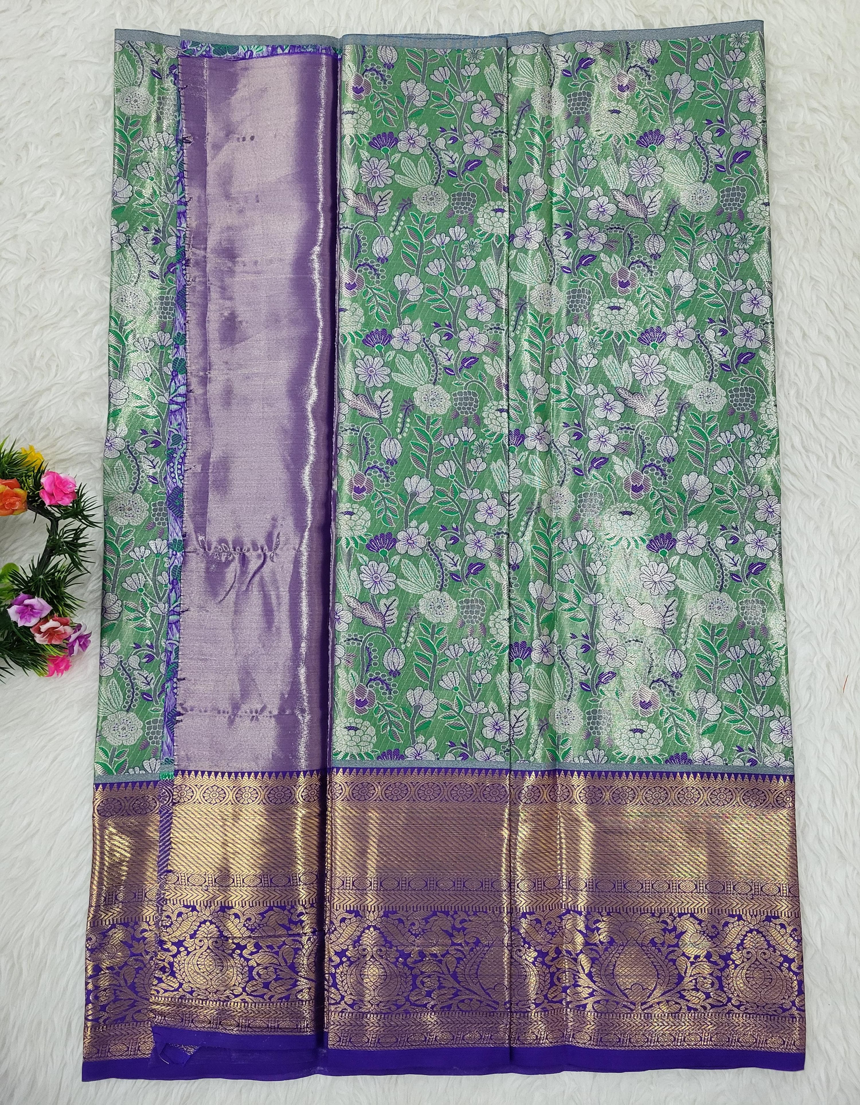 (2–5 Years) Lehenga -  Unstitched (Blouse + Material)