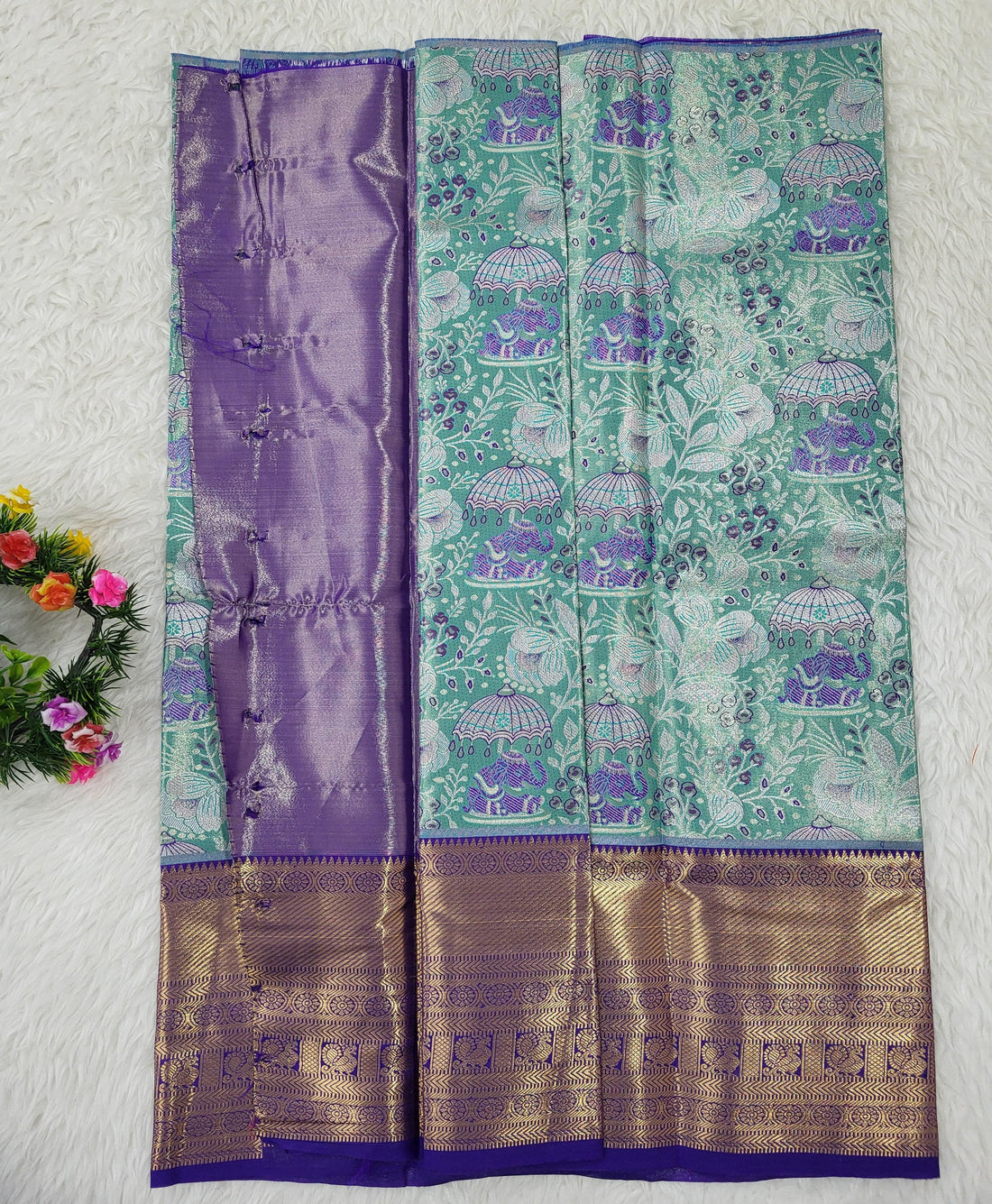(2–5 Years) Lehenga -  Unstitched (Blouse + Material)