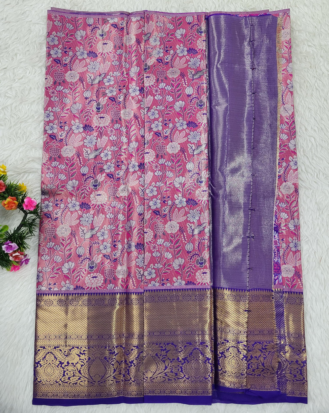 (2–5 Years) Lehenga -  Unstitched (Blouse + Material)