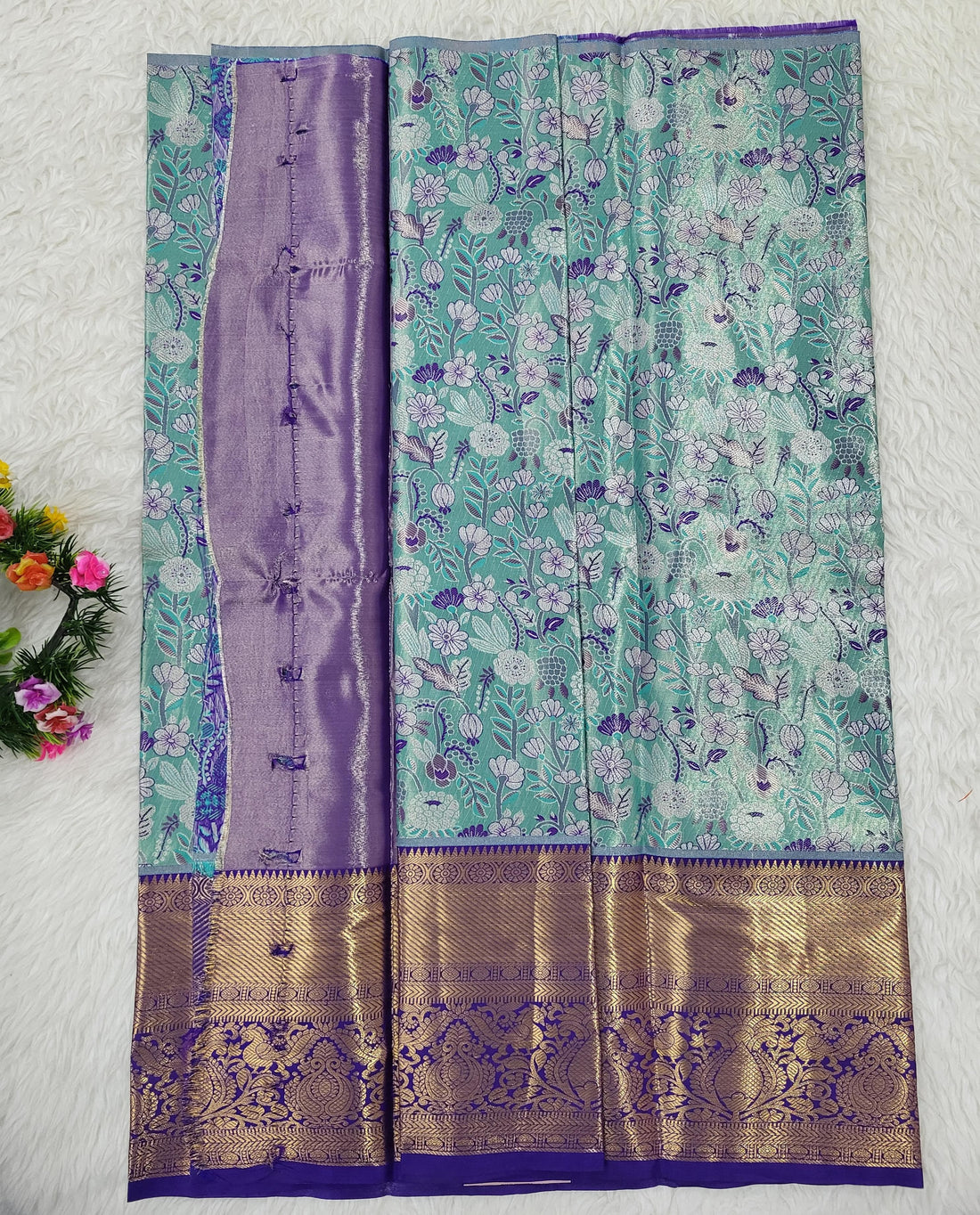 (2–5 Years) Lehenga -  Unstitched (Blouse + Material)