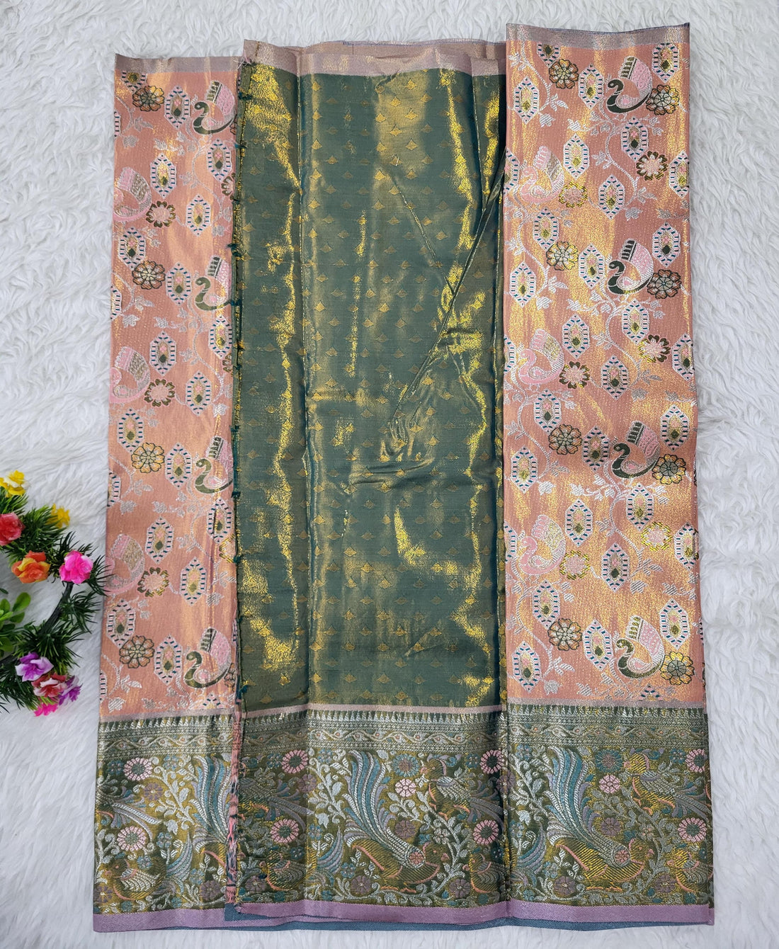 (2–5 Years) Lehenga -  Unstitched (Blouse + Material)