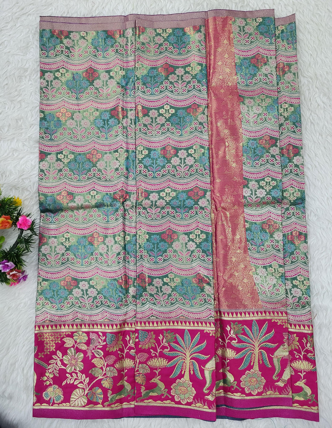 (2–5 Years) Lehenga -  Unstitched (Blouse + Material)