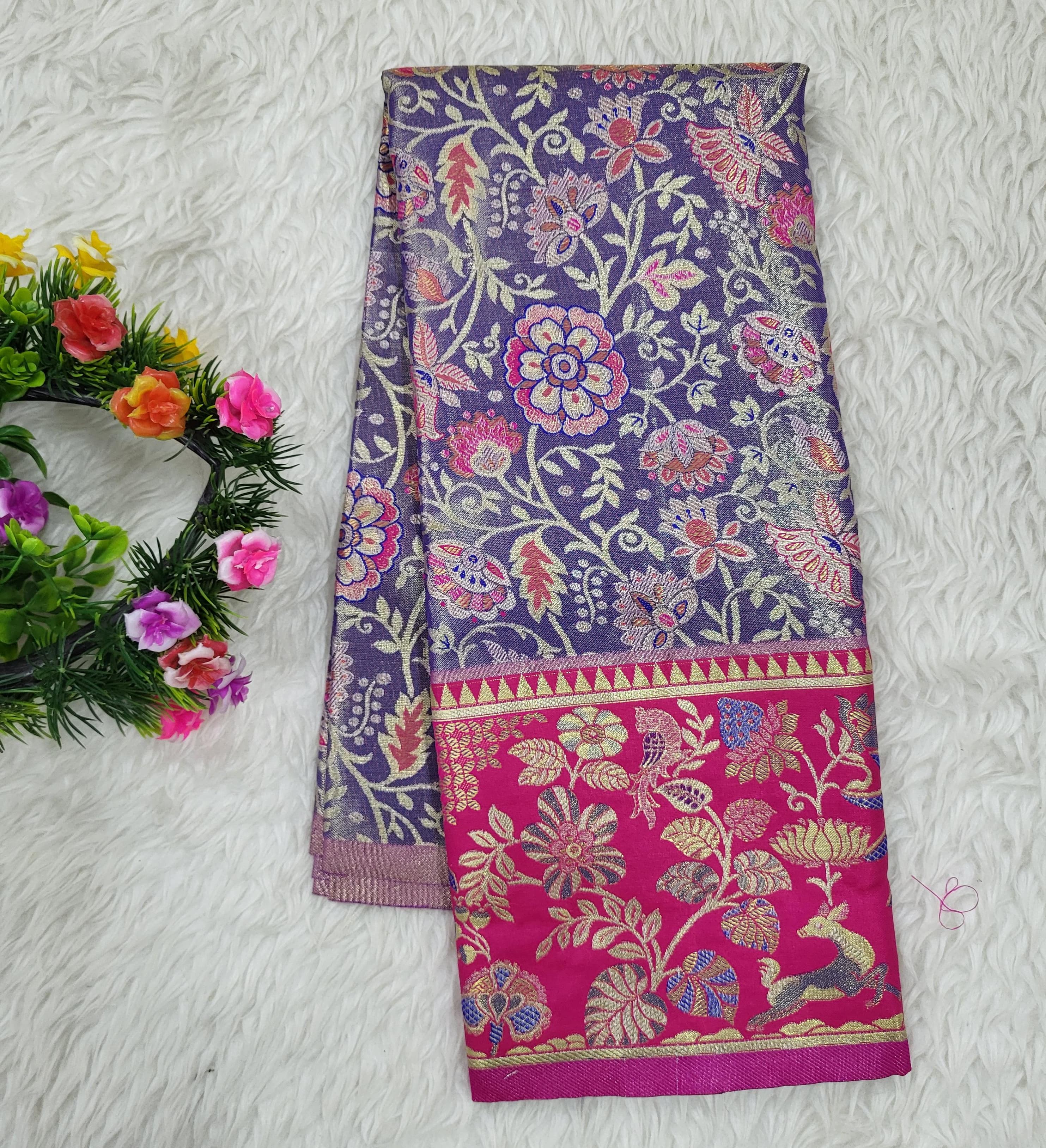 (2–5 Years) Lehenga -  Unstitched (Blouse + Material)