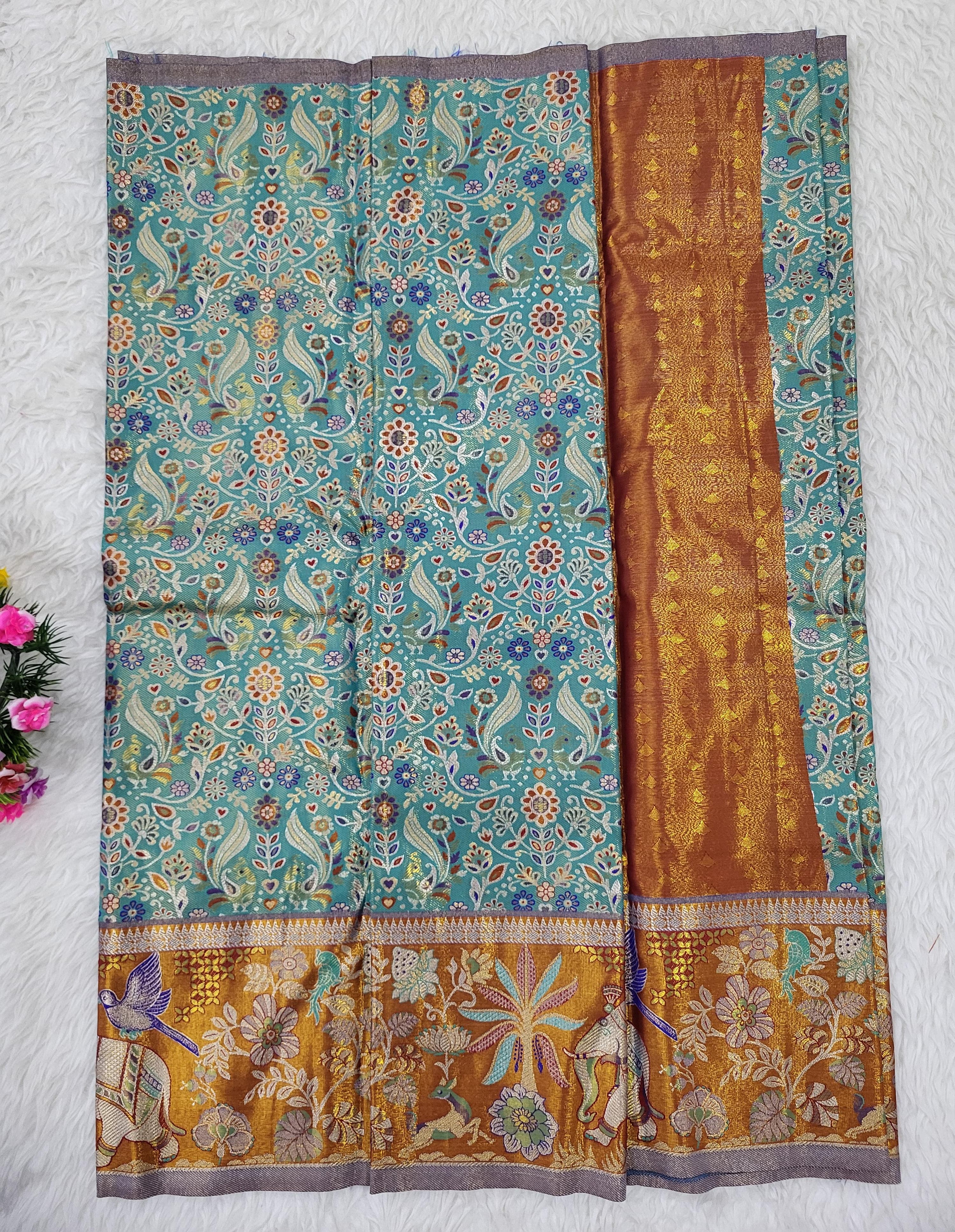 (2–5 Years) Lehenga -  Unstitched (Blouse + Material)