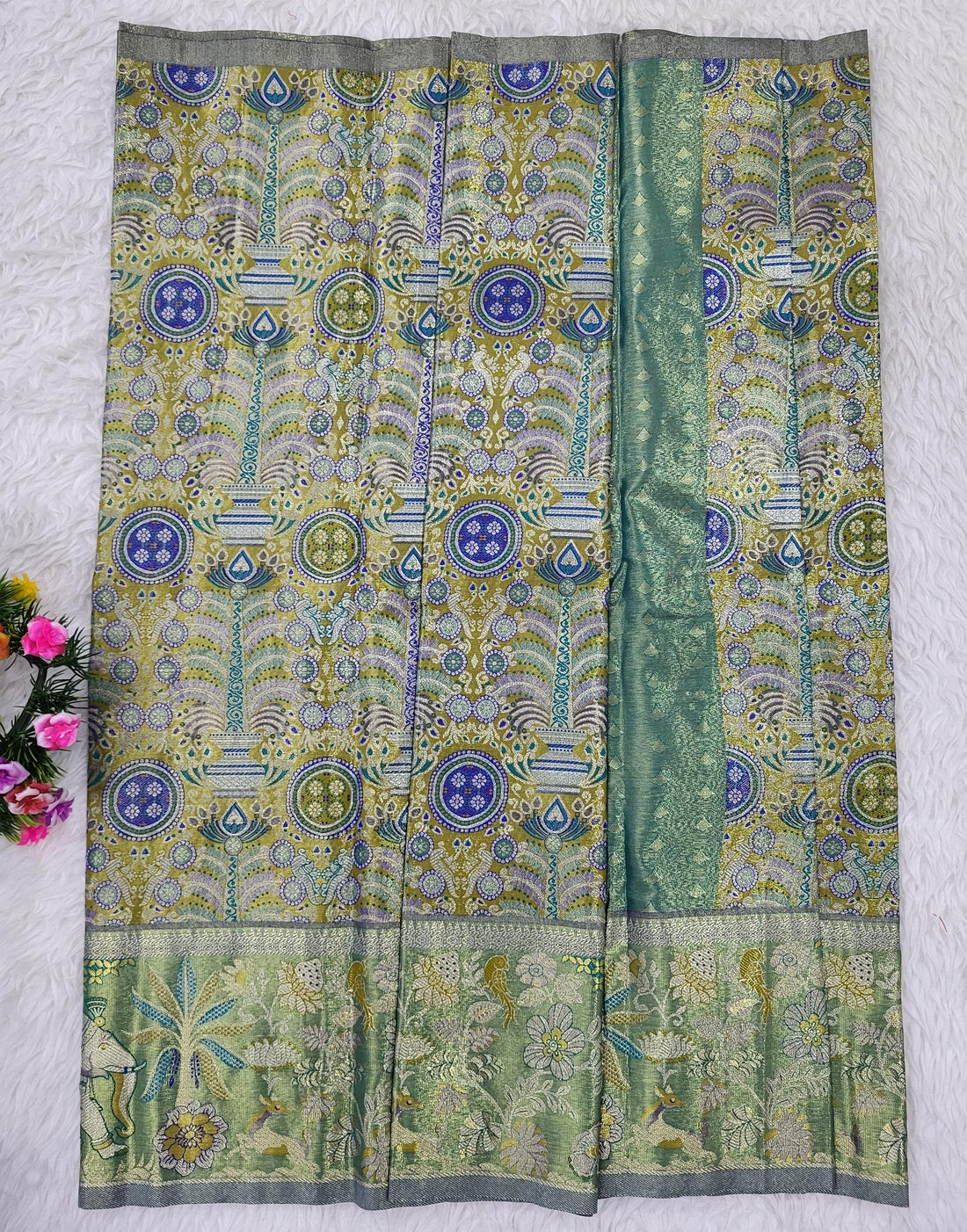 (2–5 Years) Lehenga -  Unstitched (Blouse + Material)