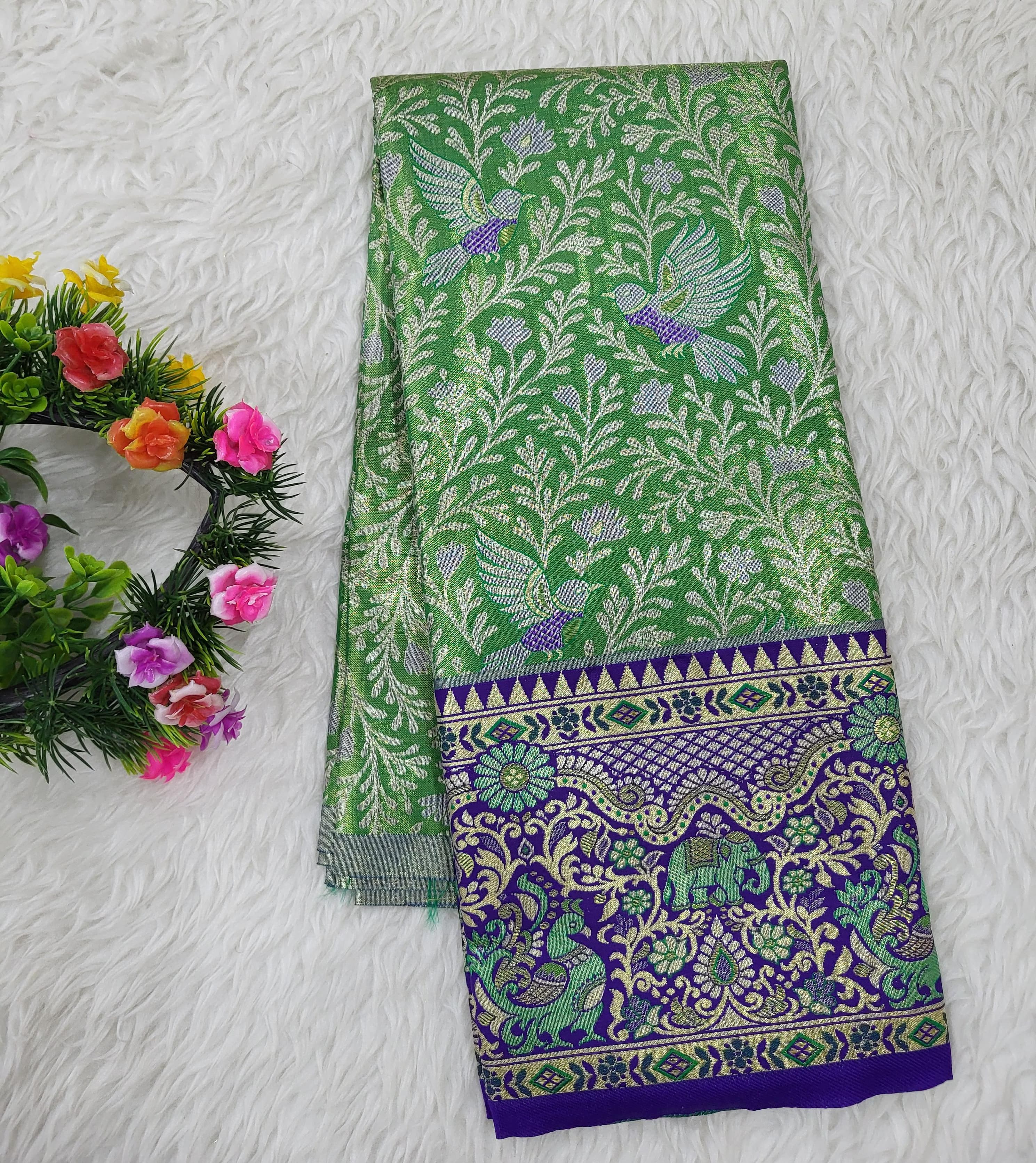 (2–5 Years) Lehenga -  Unstitched (Blouse + Material)