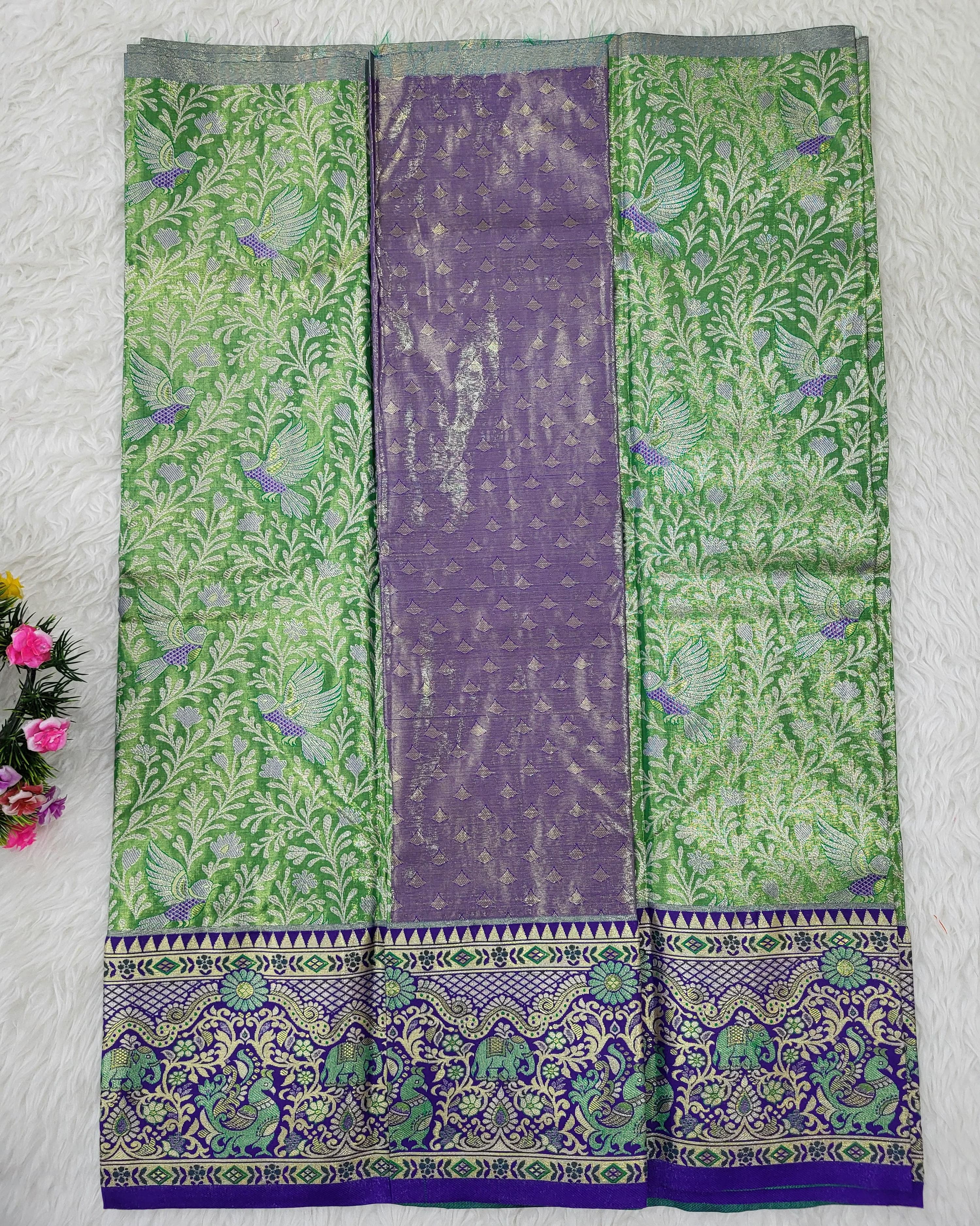(2–5 Years) Lehenga -  Unstitched (Blouse + Material)