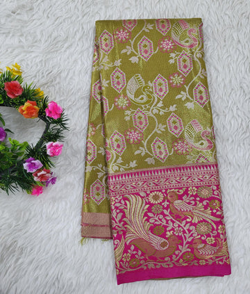 (2–5 Years) Lehenga -  Unstitched (Blouse + Material)